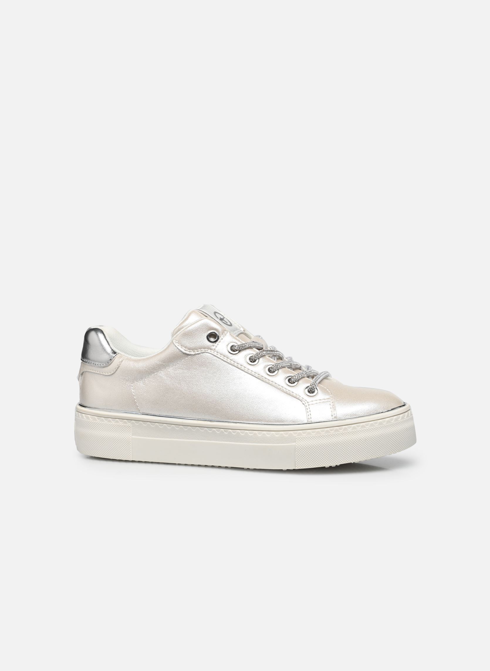 Niedrige Sneaker 23751-44 damen silber Tamaris Niedrige Sneaker 23751-44 damen silber WHITE PEARL