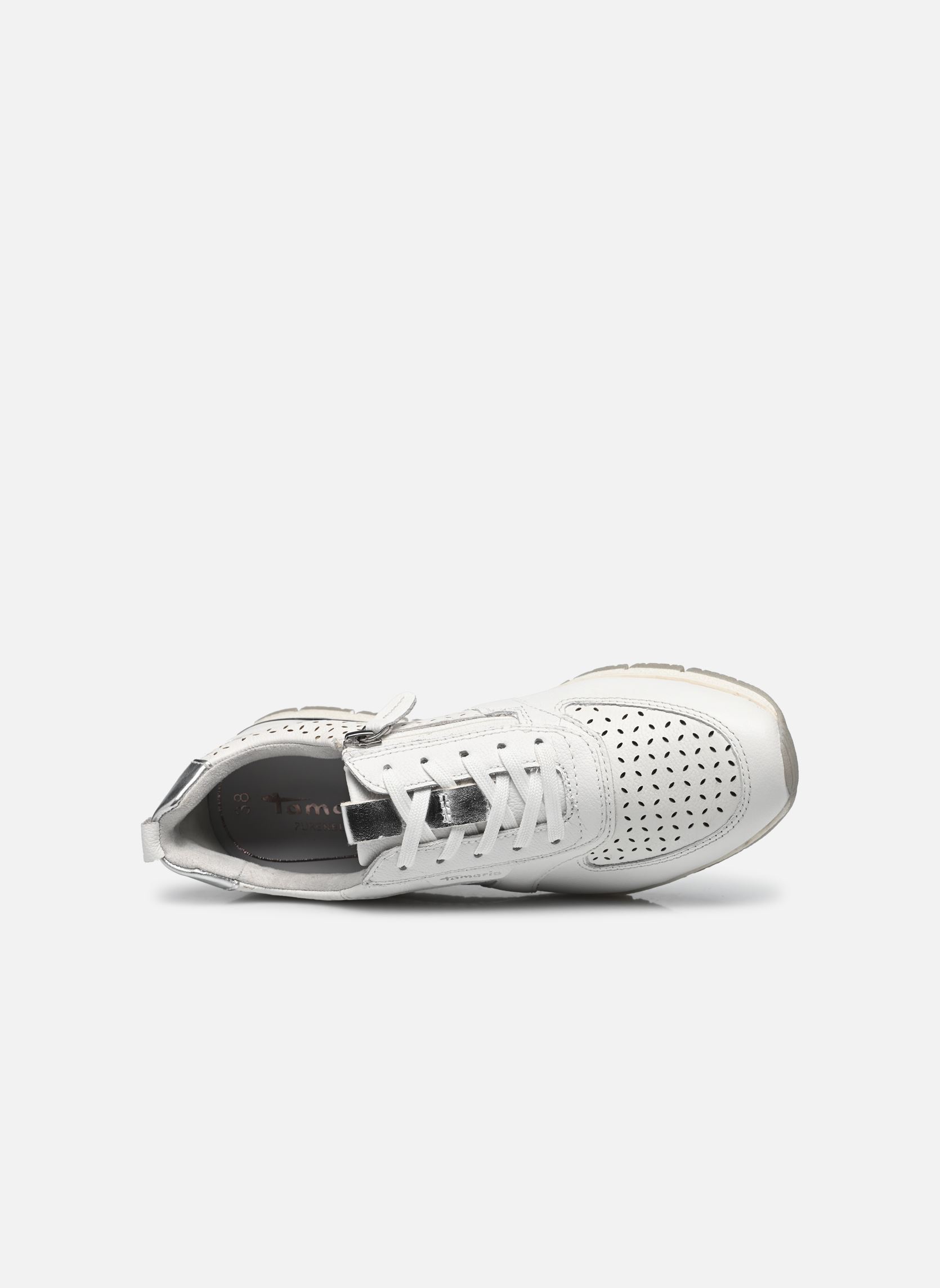 Niedrige Sneaker 23787-42 damen weiß Tamaris Niedrige Sneaker 23787-42 damen weiß WHITE STRUCT.