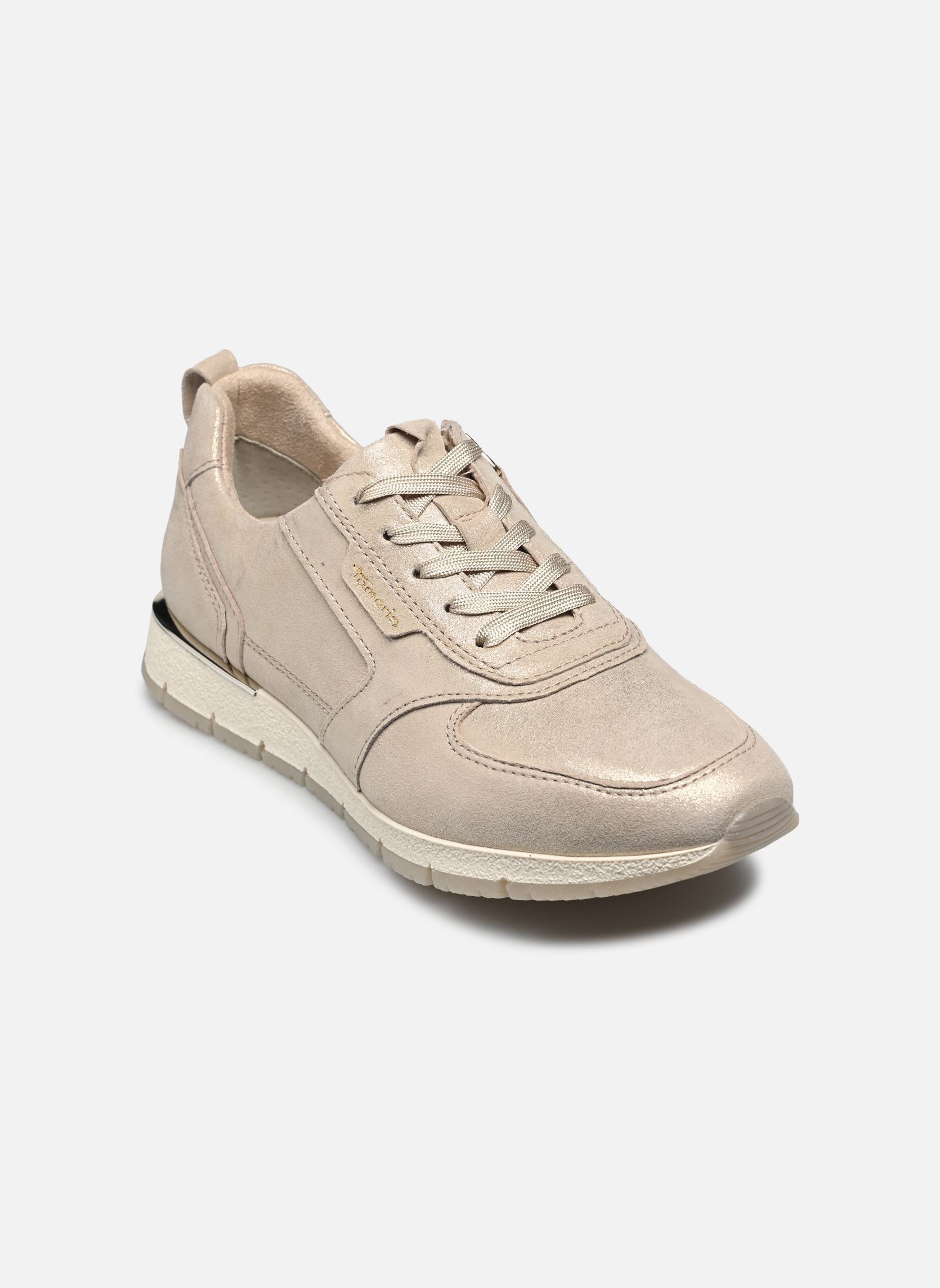 Baskets basses 23787-42 femme or et bronze Tamaris Baskets basses 23787-42 femme or et bronze CHAMPAGNE