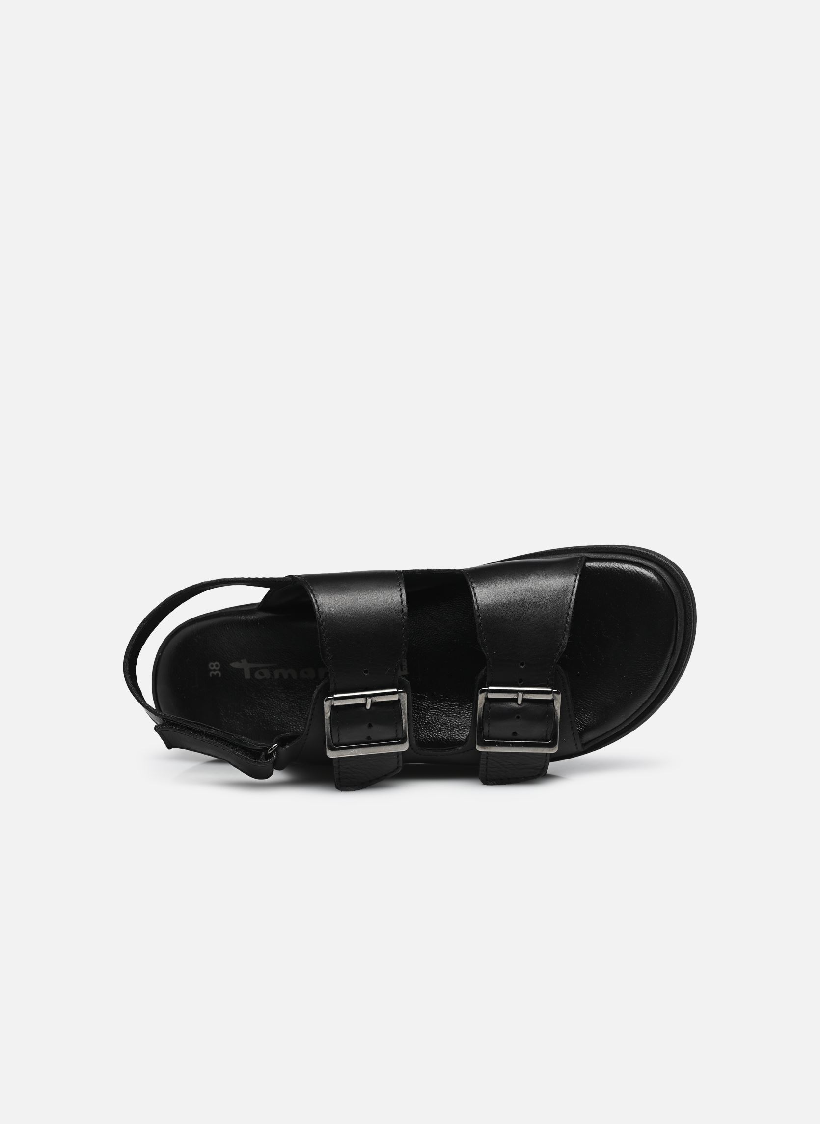 Sandales plates 28225-44 femme noir Tamaris Sandales plates 28225-44 femme noir BLACK LEATHER