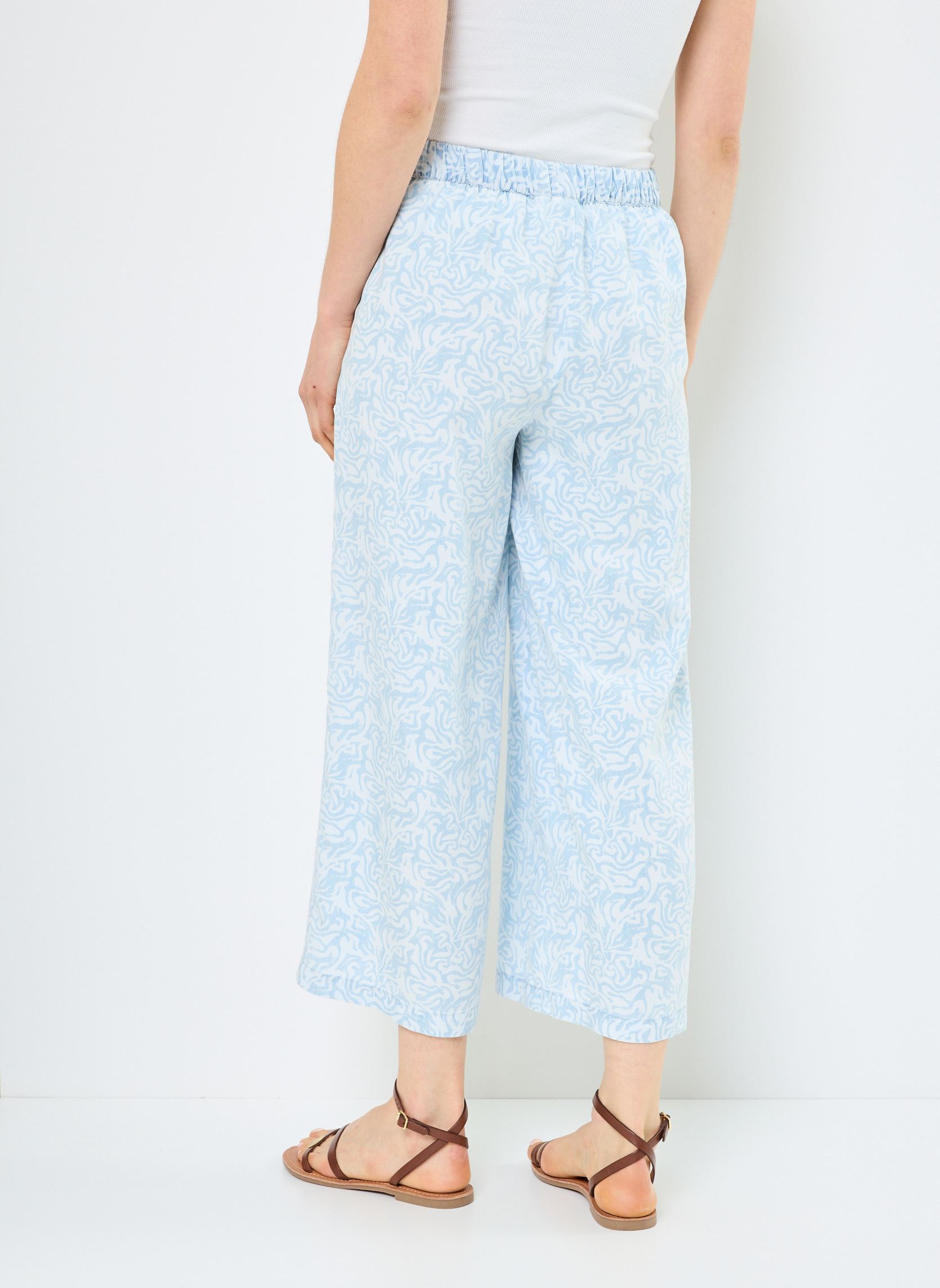 Pantalons larges VMBREE MR WIDE TENCEL CULOTTE GA NOOS femme bleu Vero Moda Pantalons larges VMBREE MR WIDE TENCEL CULOTTE GA NOOS femme bleu Light Blue Denim