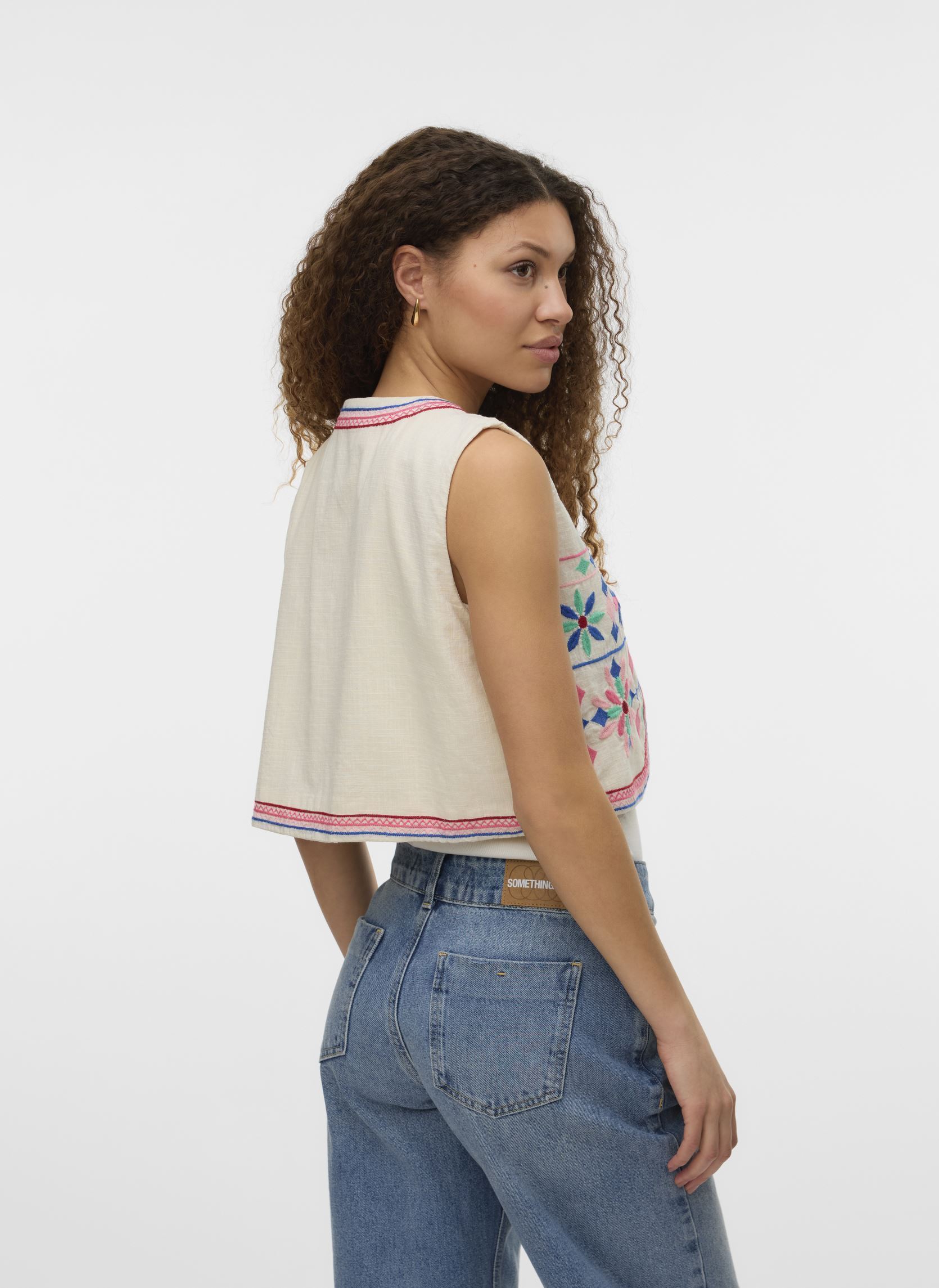 Chalecos VMCEULA S/L WAISTCOAT WVN LCS mujer beige Vero Moda Chalecos VMCEULA S/L WAISTCOAT WVN LCS mujer beige Birch