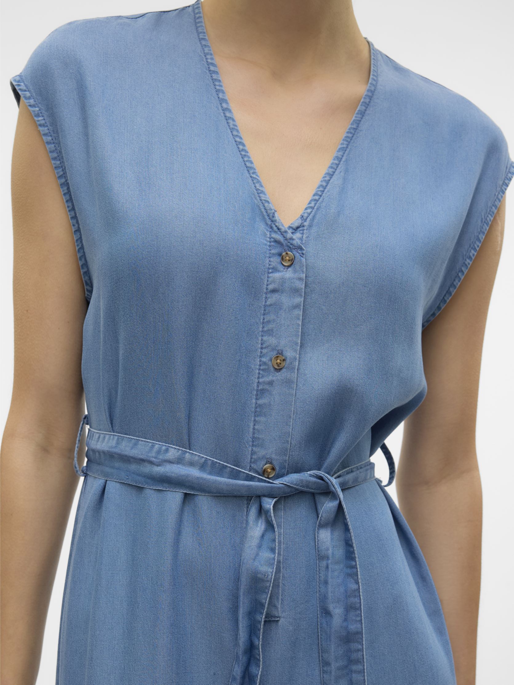 Tute pantalone VMFLEUR SS CULOTTE TENCEL JUMPSUIT GA donna blu Vero Moda Tute pantalone VMFLEUR SS CULOTTE TENCEL JUMPSUIT GA donna blu Medium Blue Denim