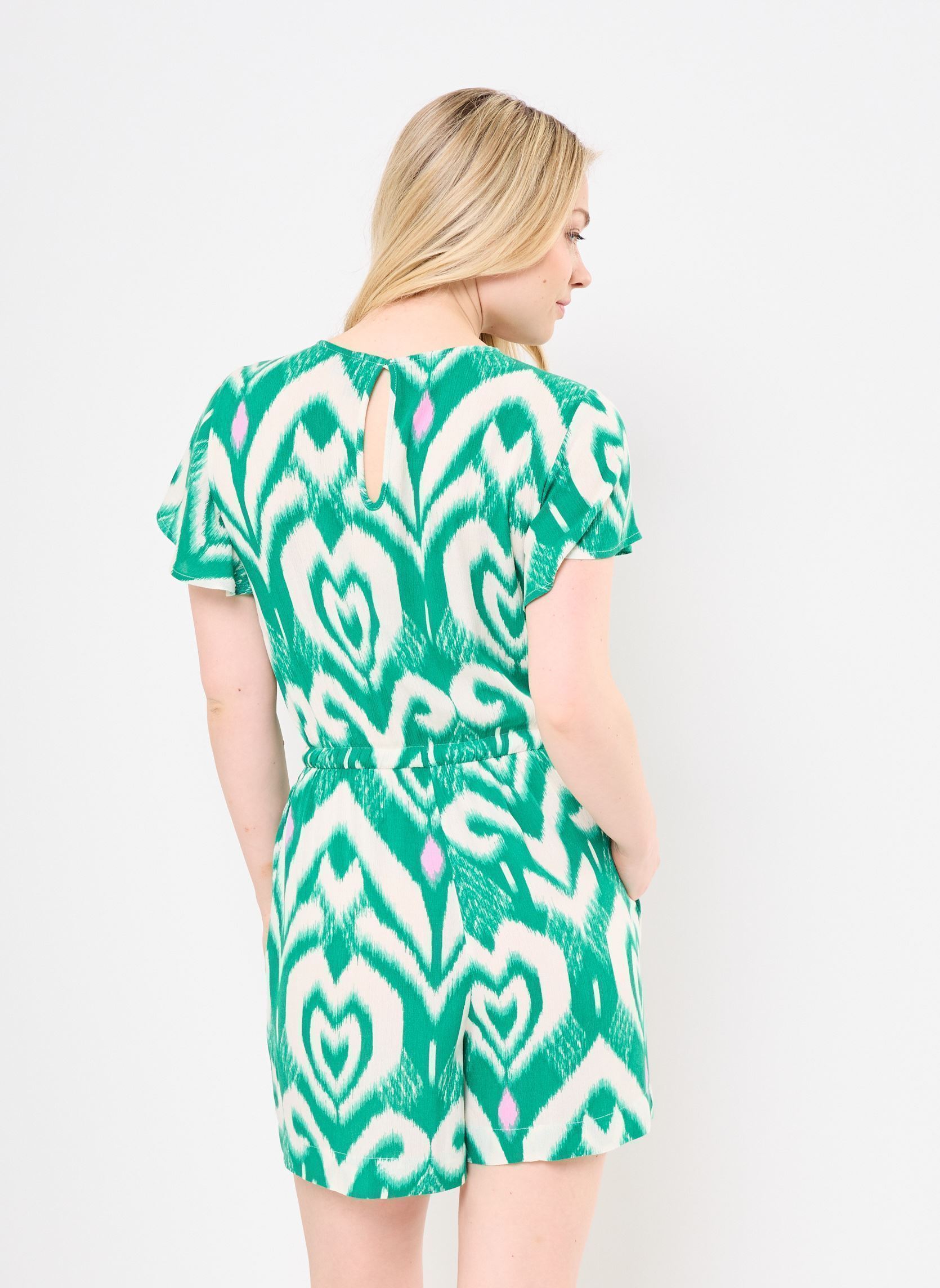Korte broekpak VMMENNY SS PLAYSUIT WVN GA dames groen Vero Moda Korte broekpak VMMENNY SS PLAYSUIT WVN GA dames groen Bosphorus