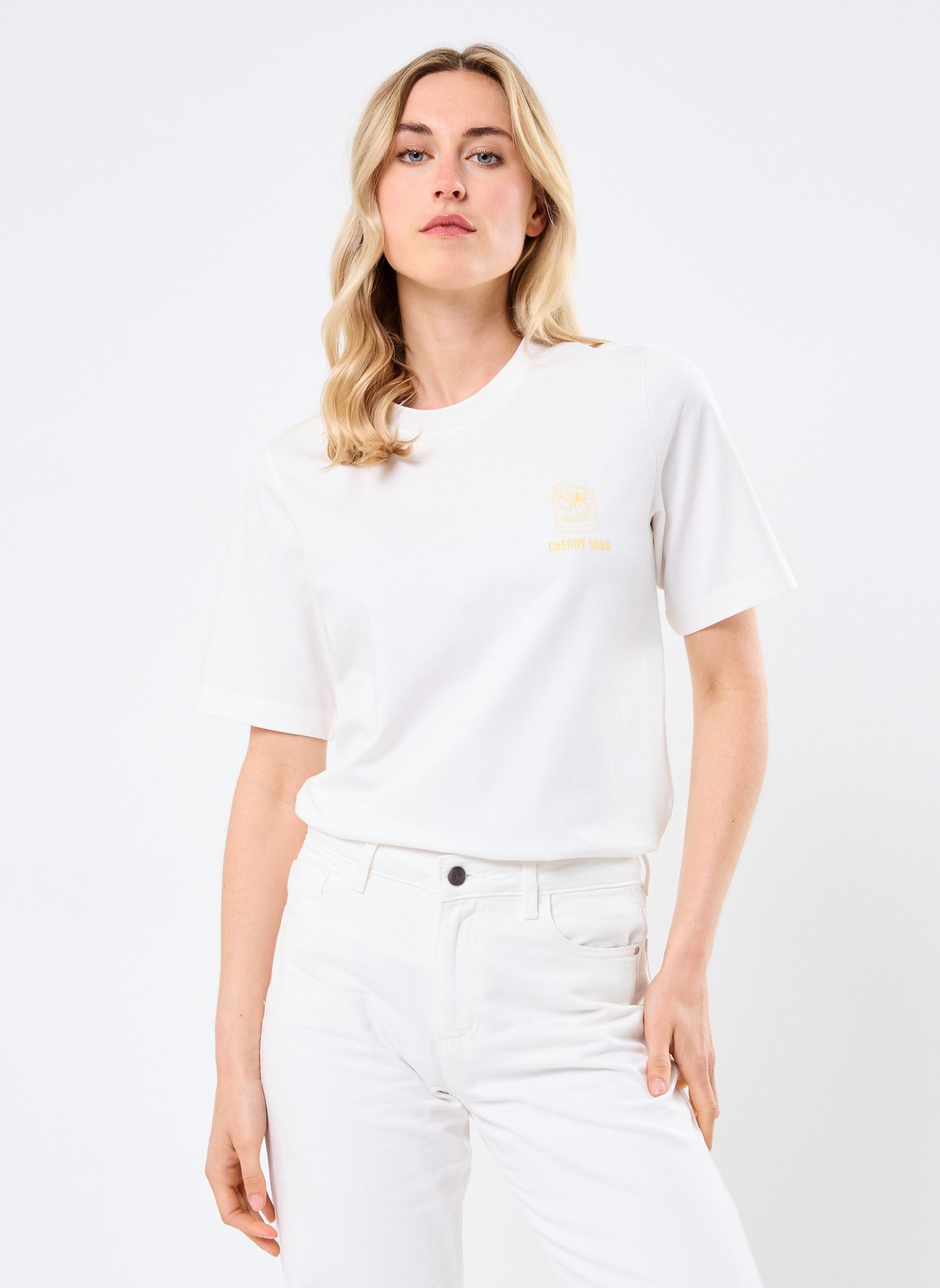 Vêtements Vero Moda VMSANNE DEMI SS TOP BOX JRS GA pour Accessoires