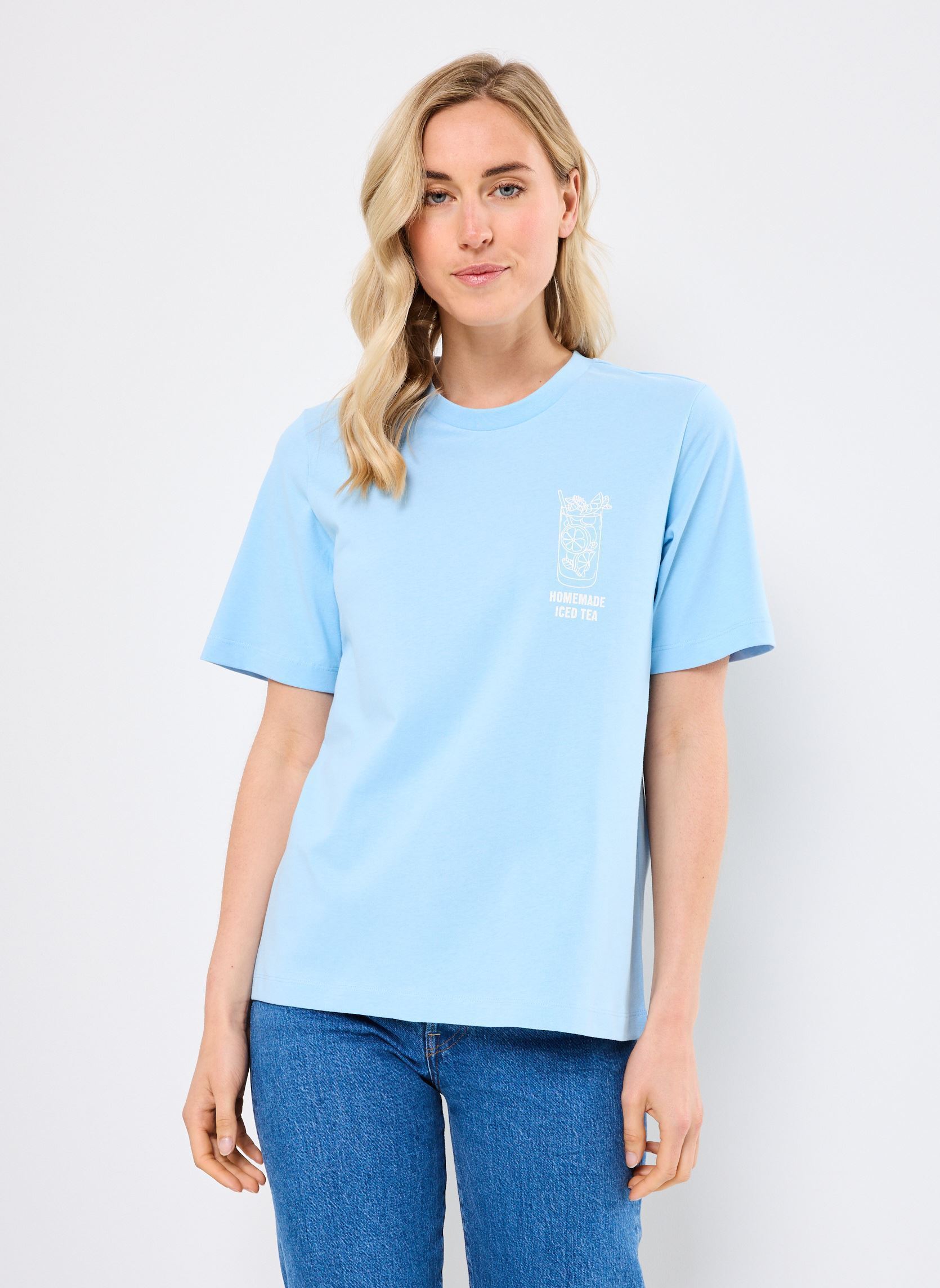 Vêtements Vero Moda VMSANNE DEMI SS TOP BOX JRS GA pour Accessoires - vue 2