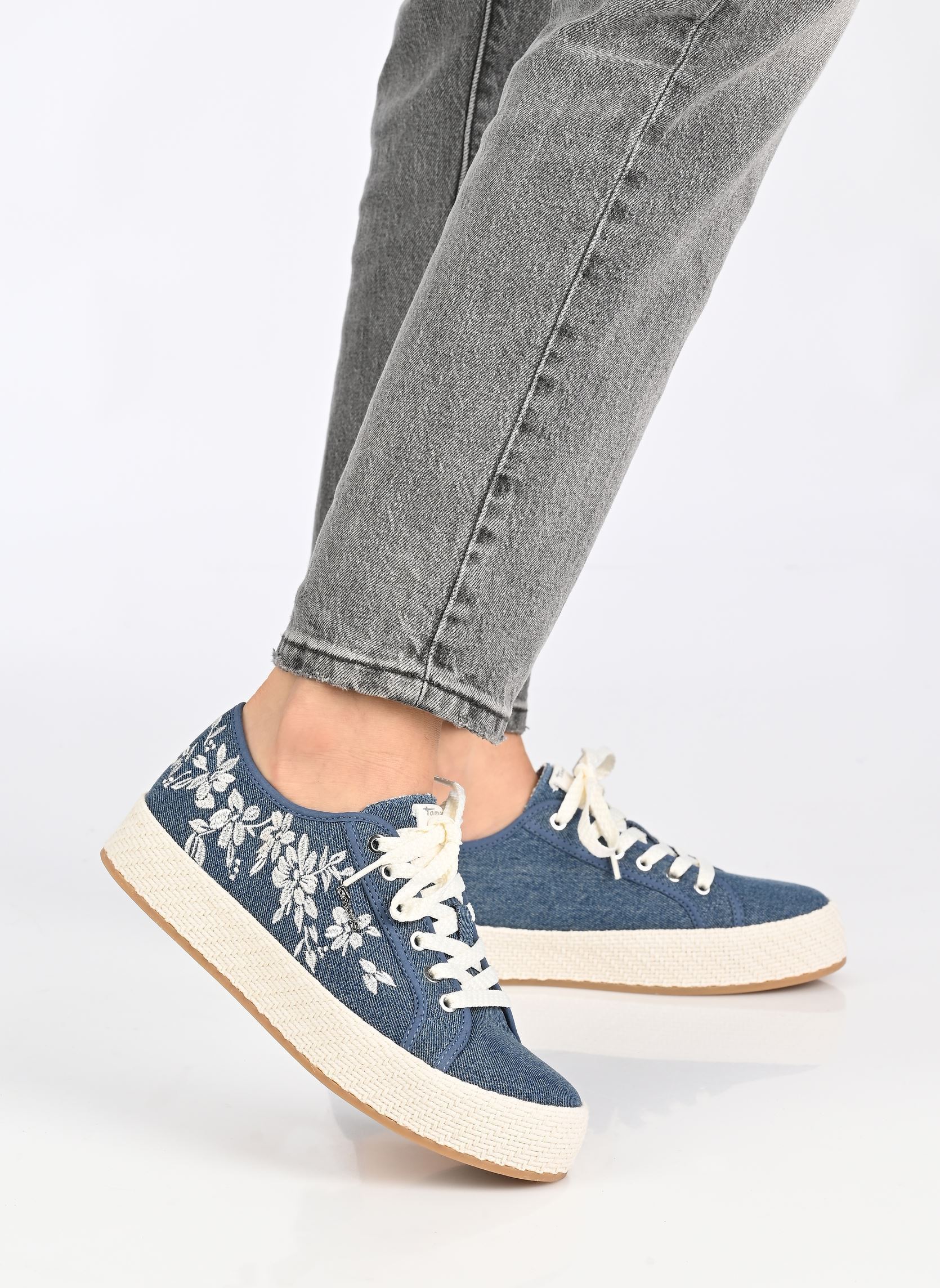 Baskets basses 23625-44 femme bleu Tamaris Baskets basses 23625-44 femme bleu DENIM