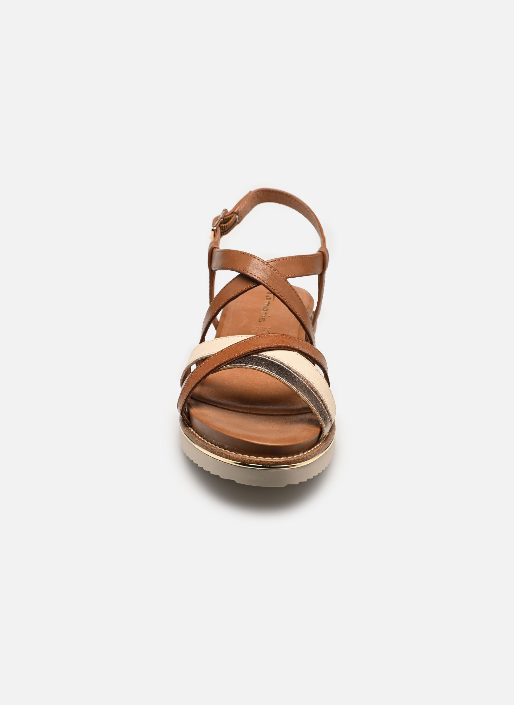 Keil- und Plateausandalen 28237-44 damen braun Tamaris Keil- und Plateausandalen 28237-44 damen braun COGNAC COMB