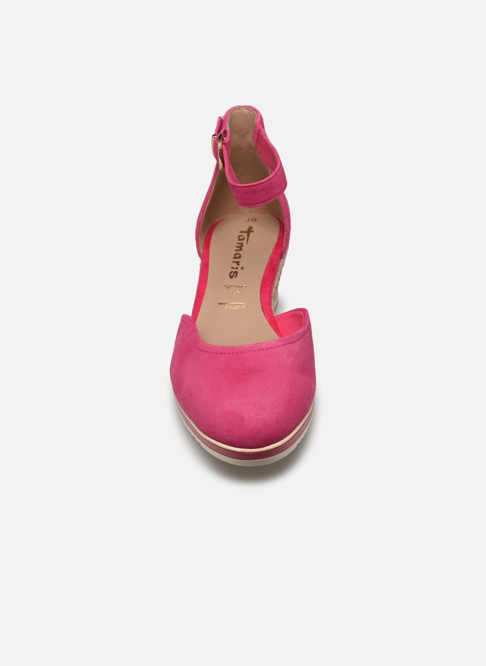 Sandales compensées et plateformes 22309-42 femme rose Tamaris Sandales compensées et plateformes 22309-42 femme rose FUXIA