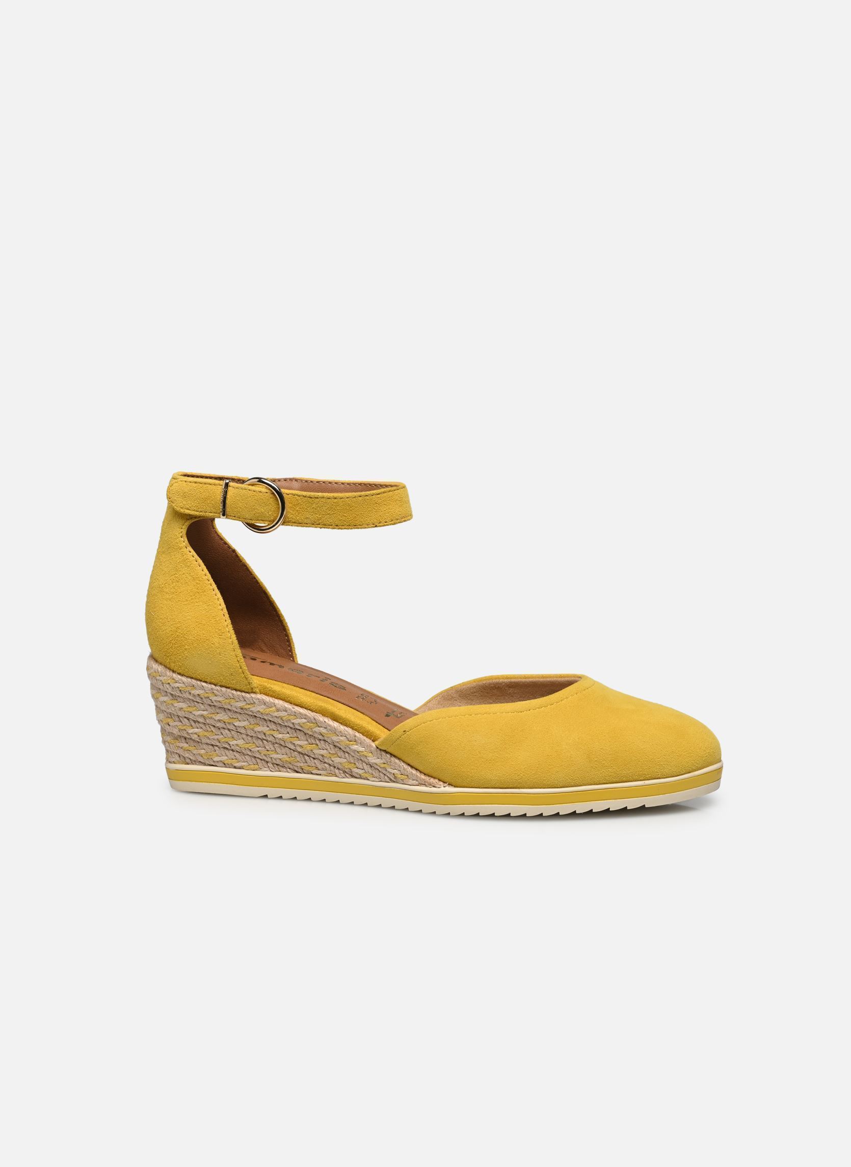 Sandales compensées et plateformes 22309-42 femme jaune Tamaris Sandales compensées et plateformes 22309-42 femme jaune YELLOW