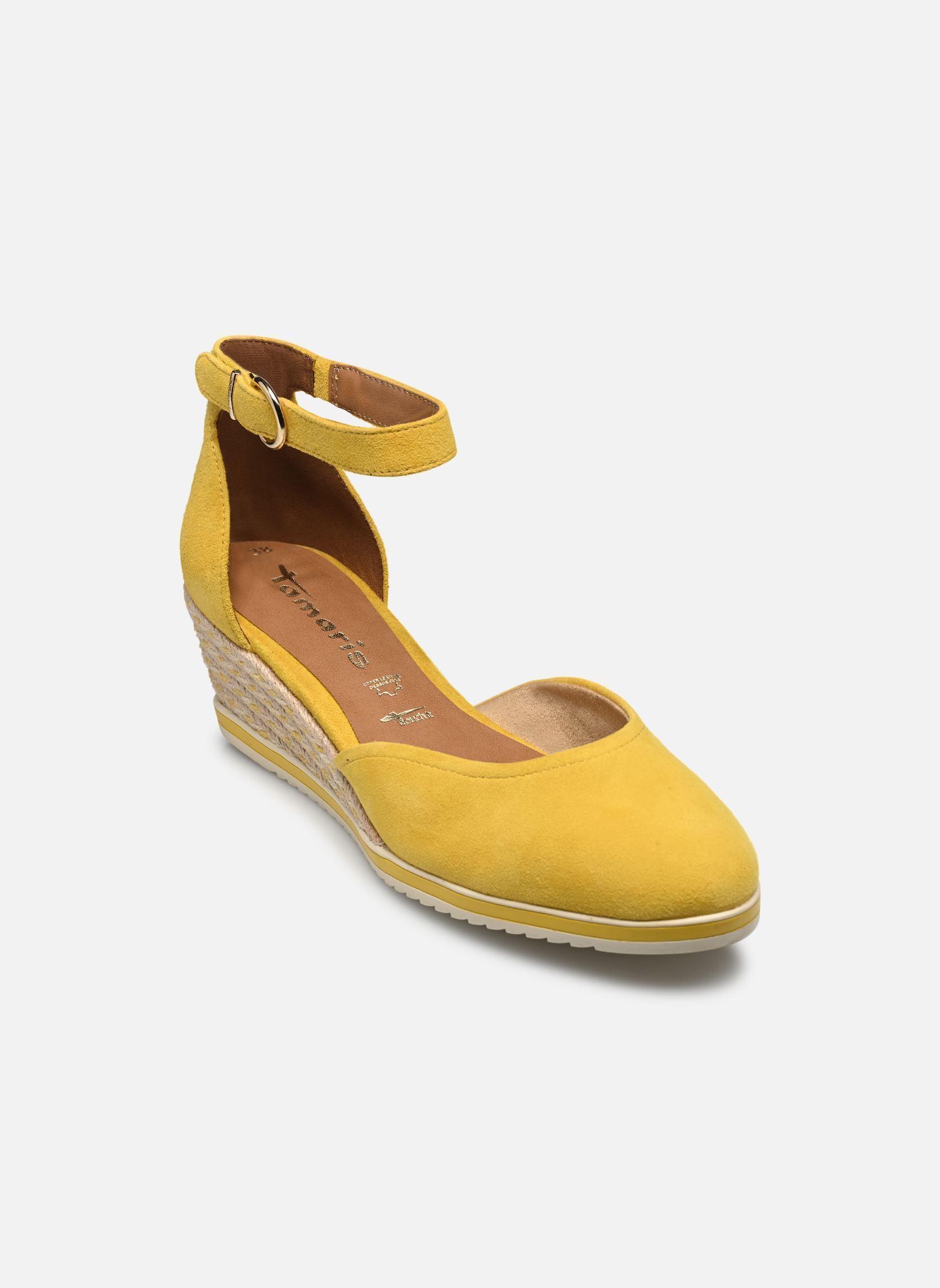 Sandales compensées et plateformes 22309-42 femme jaune Tamaris Sandales compensées et plateformes 22309-42 femme jaune YELLOW
