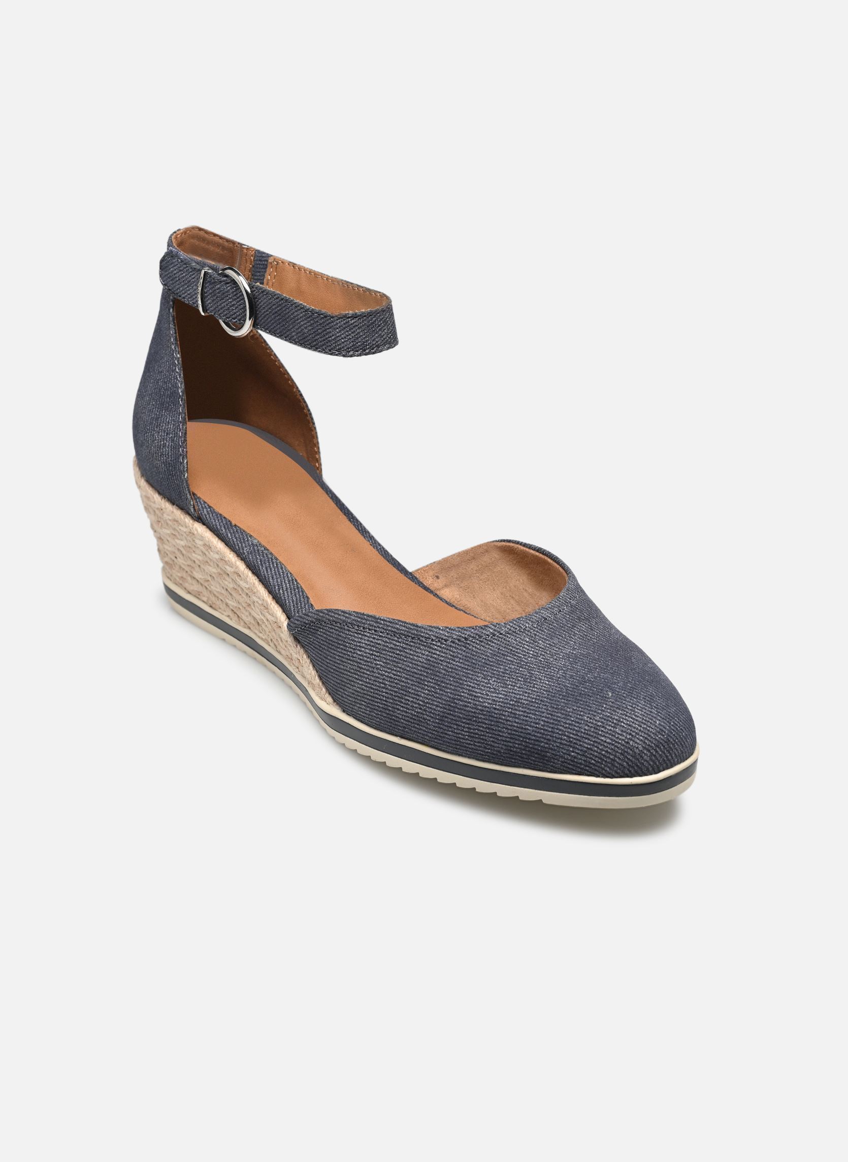 Keil- und Plateausandalen 22319-44 damen blau Tamaris Keil- und Plateausandalen 22319-44 damen blau BLUE