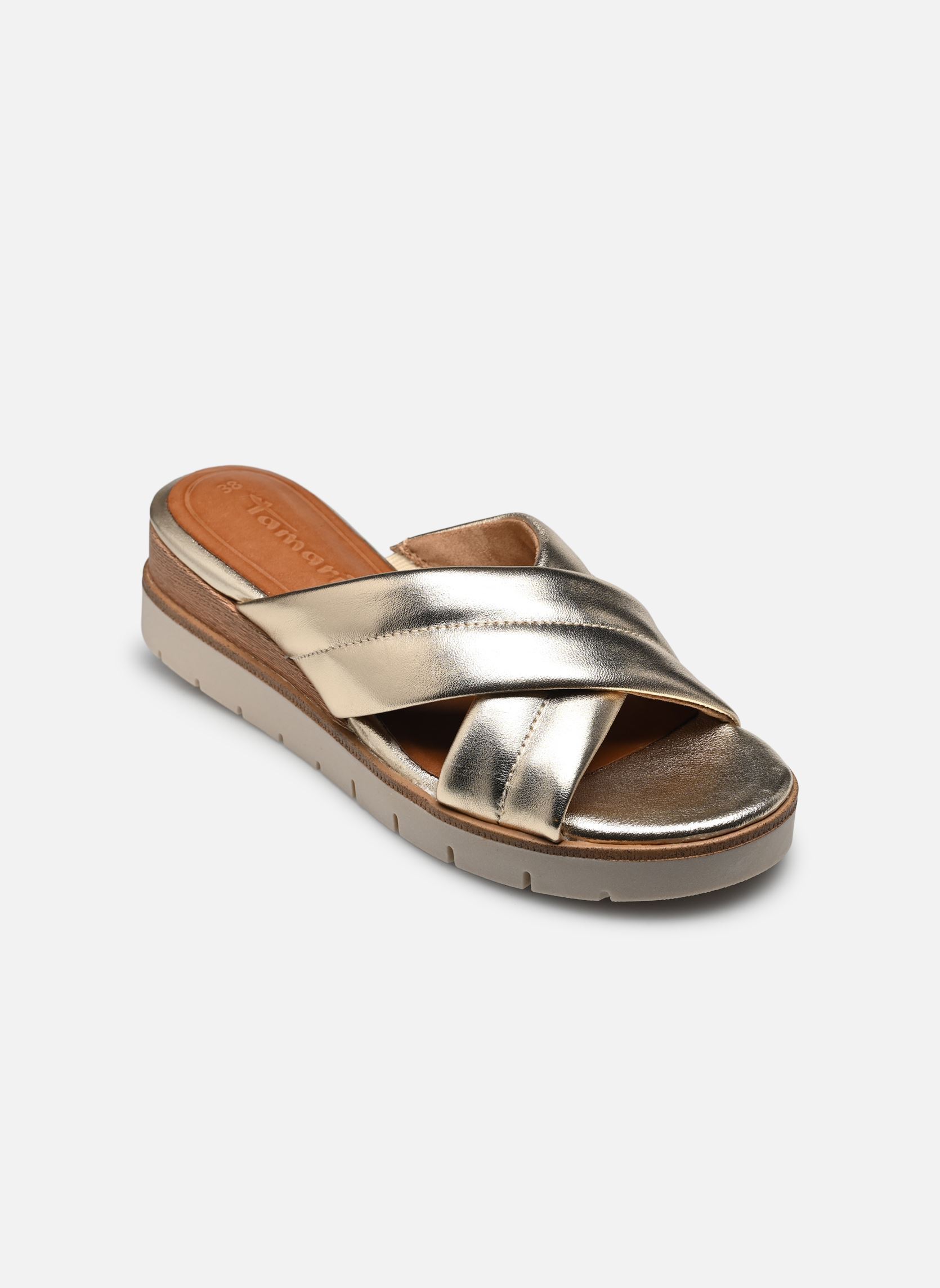 Pantoletten und Clogs 27233-44 damen gold und bronze Tamaris Pantoletten und Clogs 27233-44 damen gold und bronze LIGHT GOLD