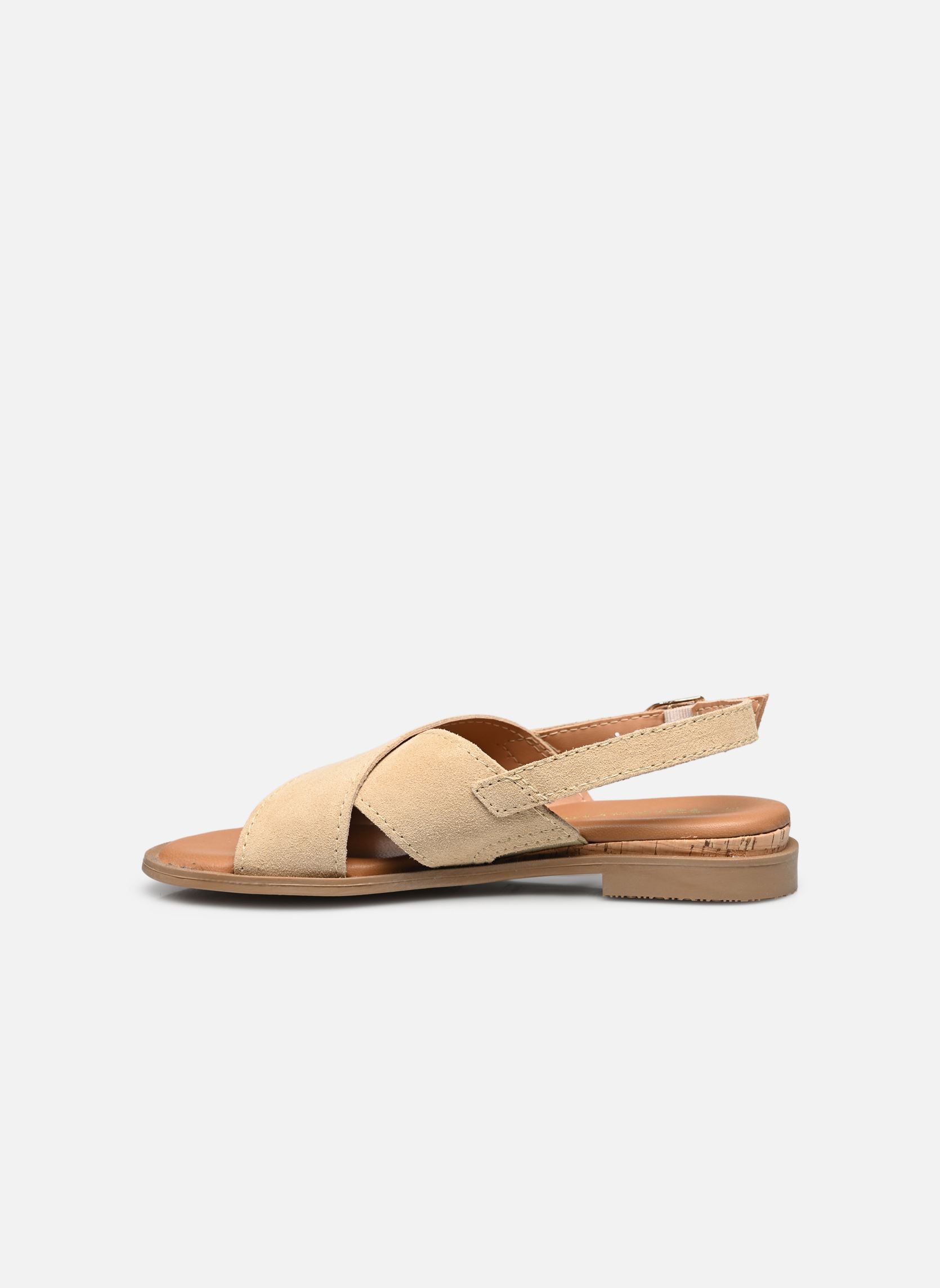 Platte sandalen 28102-44 dames beige Tamaris Platte sandalen 28102-44 dames beige BEIGE