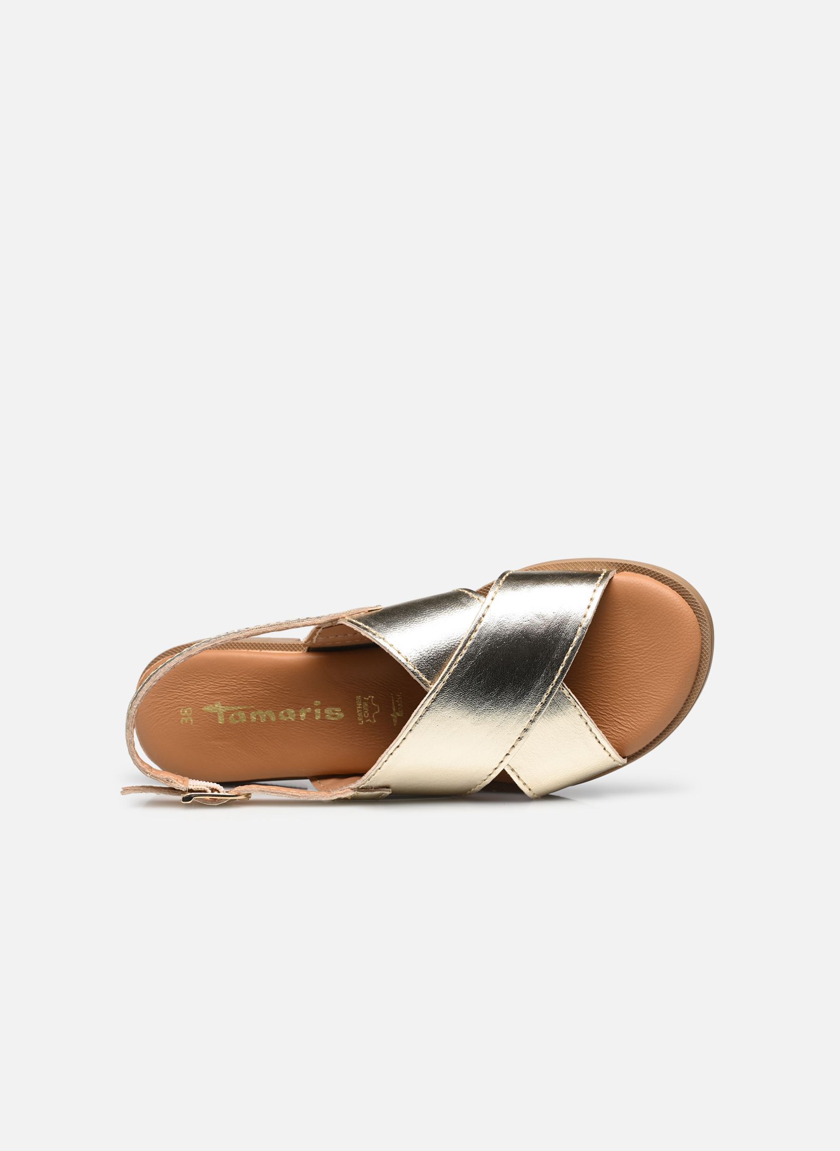 Sandali piatti 28102-44 donna oro e bronzo Tamaris Sandali piatti 28102-44 donna oro e bronzo LIGHT GOLD MET