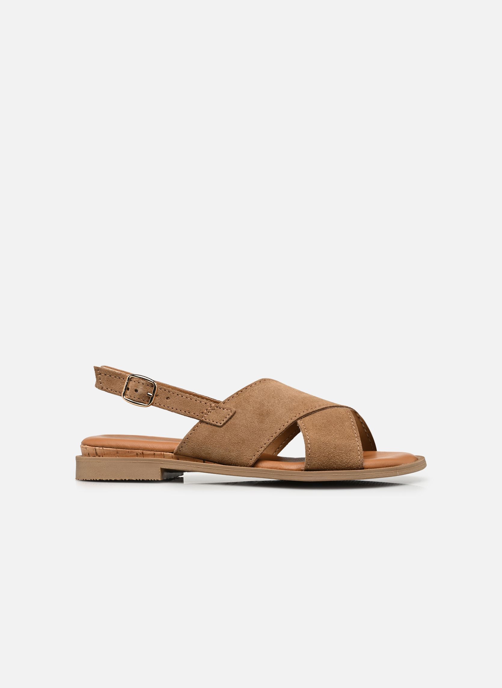 Sandales plates 28102-44 femme marron Tamaris Sandales plates 28102-44 femme marron BROWN