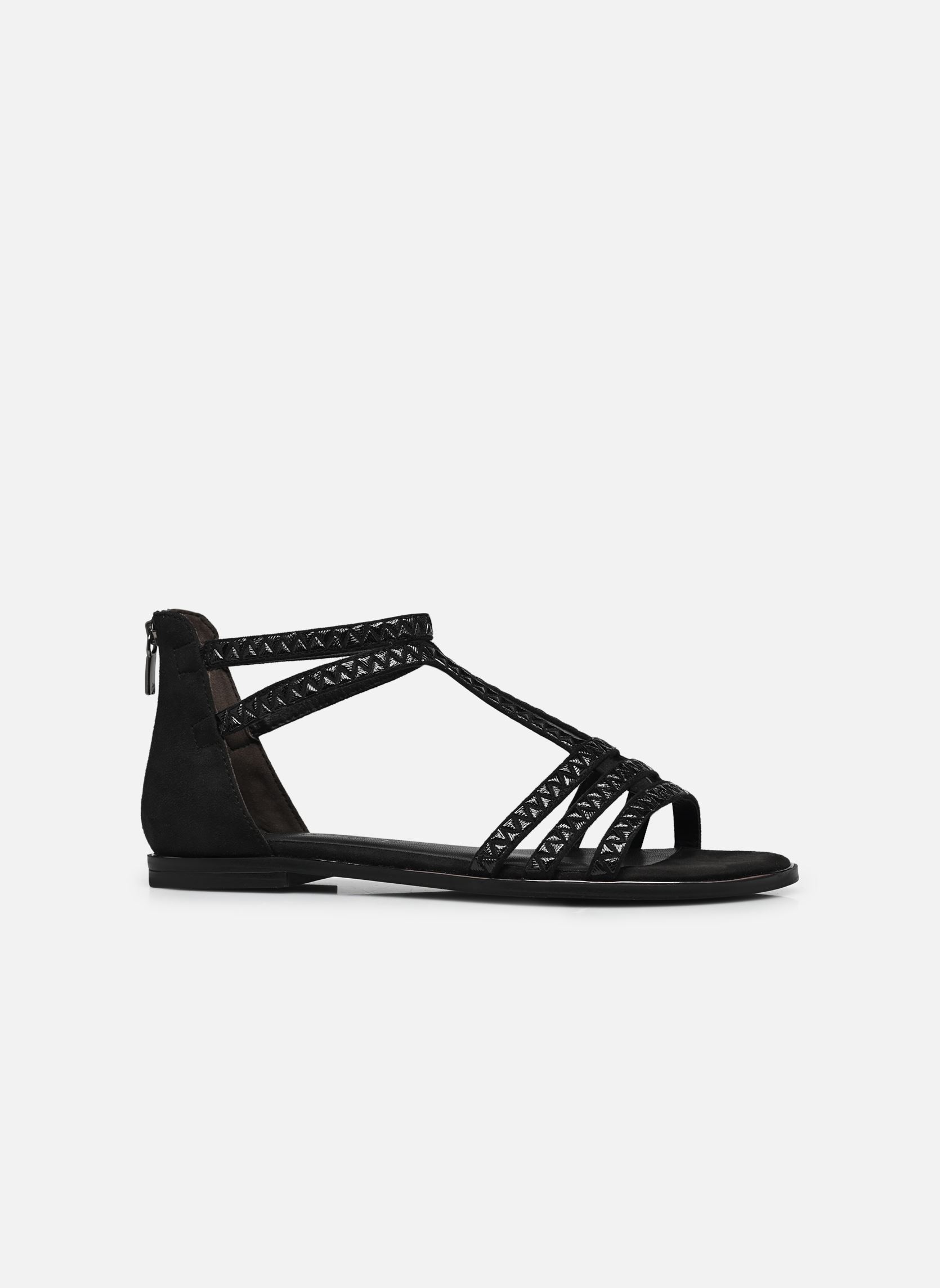 Platte sandalen 28149-44 dames zwart Tamaris Platte sandalen 28149-44 dames zwart BLACK UNI