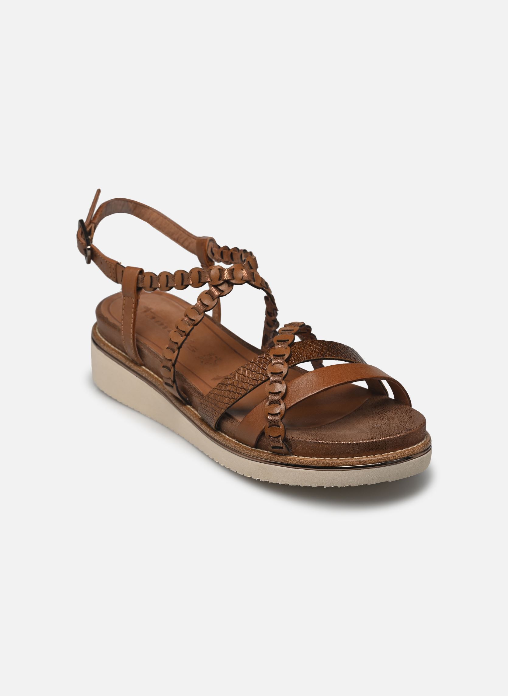 Sandalias y plataformas de cuña 28207-44 mujer marrón Tamaris Sandalias y plataformas de cuña 28207-44 mujer marrón COGNAC