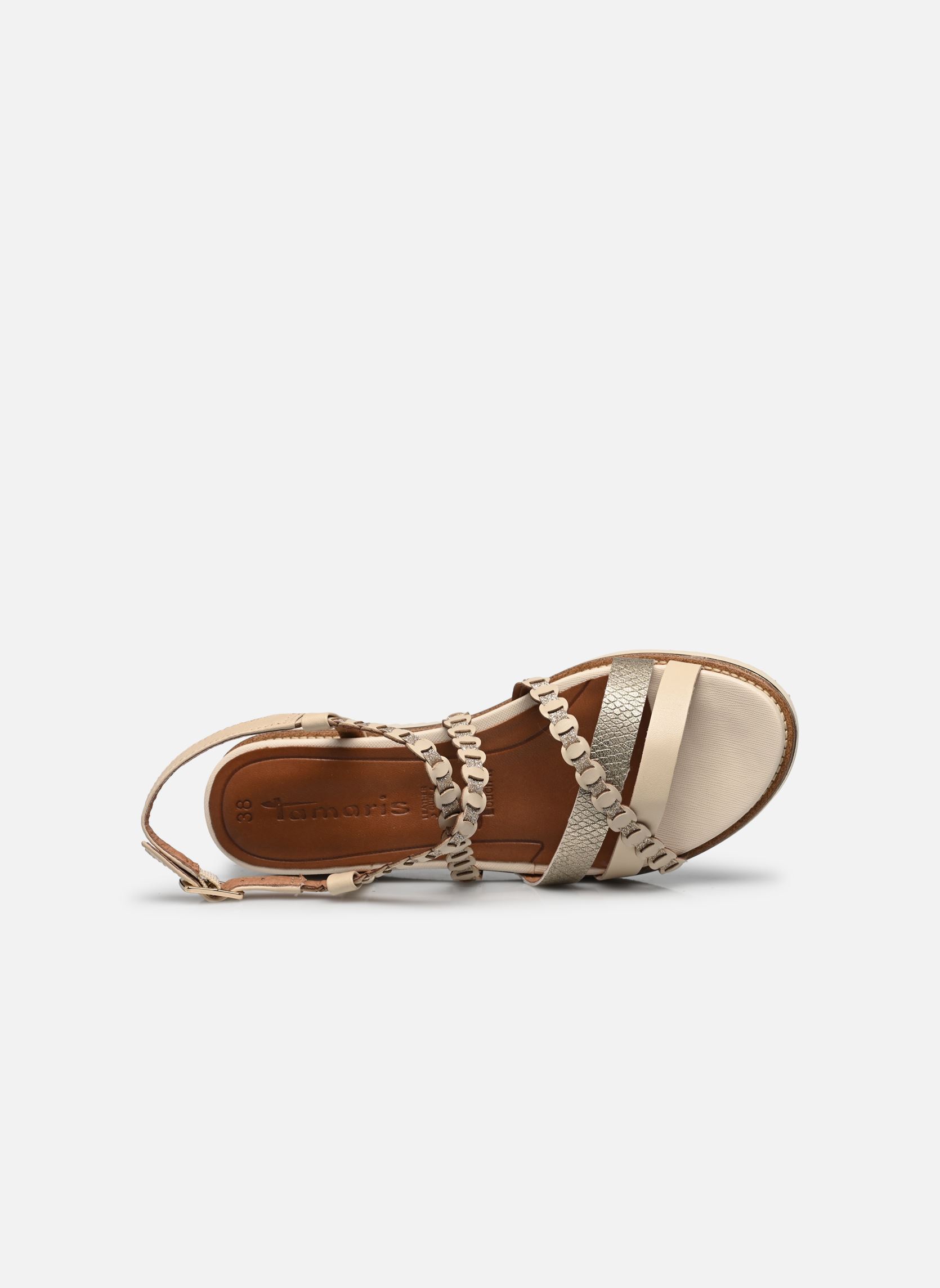 Sandali con zeppa e plateau 28207-44 donna beige Tamaris Sandali con zeppa e plateau 28207-44 donna beige IVORY