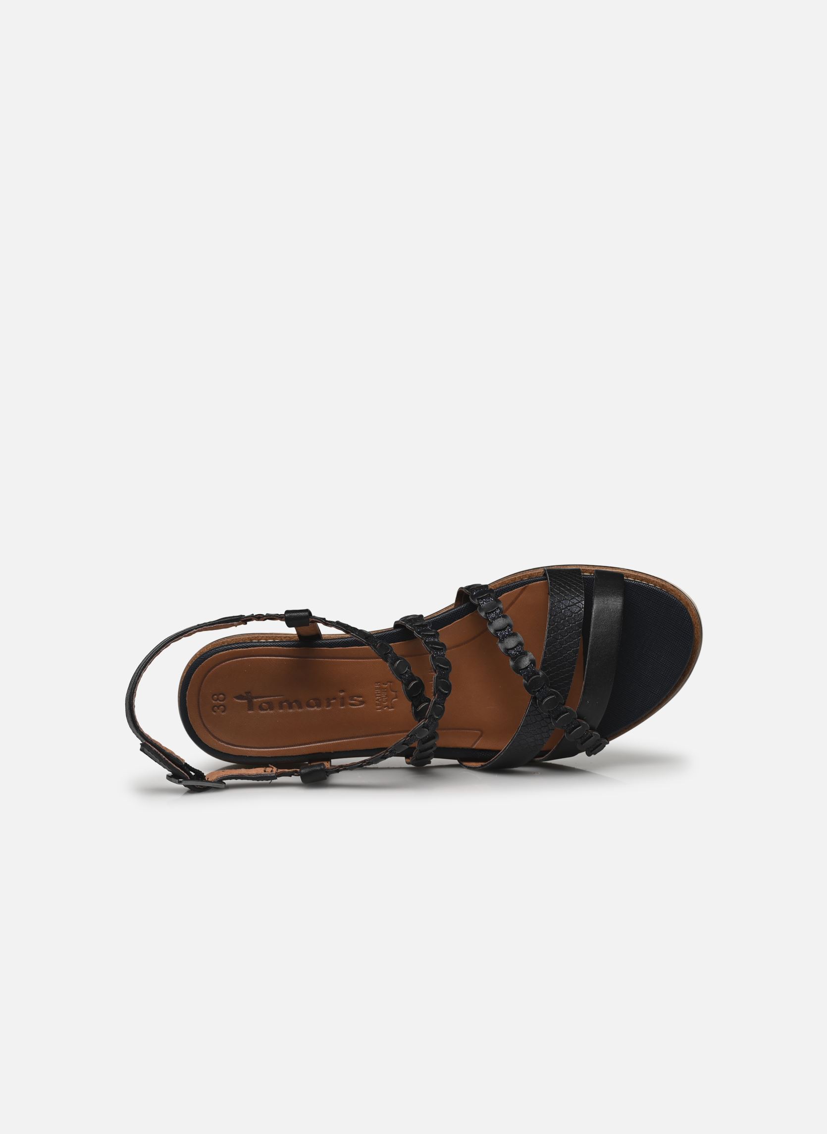 Keil- und Plateausandalen 28207-44 damen blau Tamaris Keil- und Plateausandalen 28207-44 damen blau NAVY