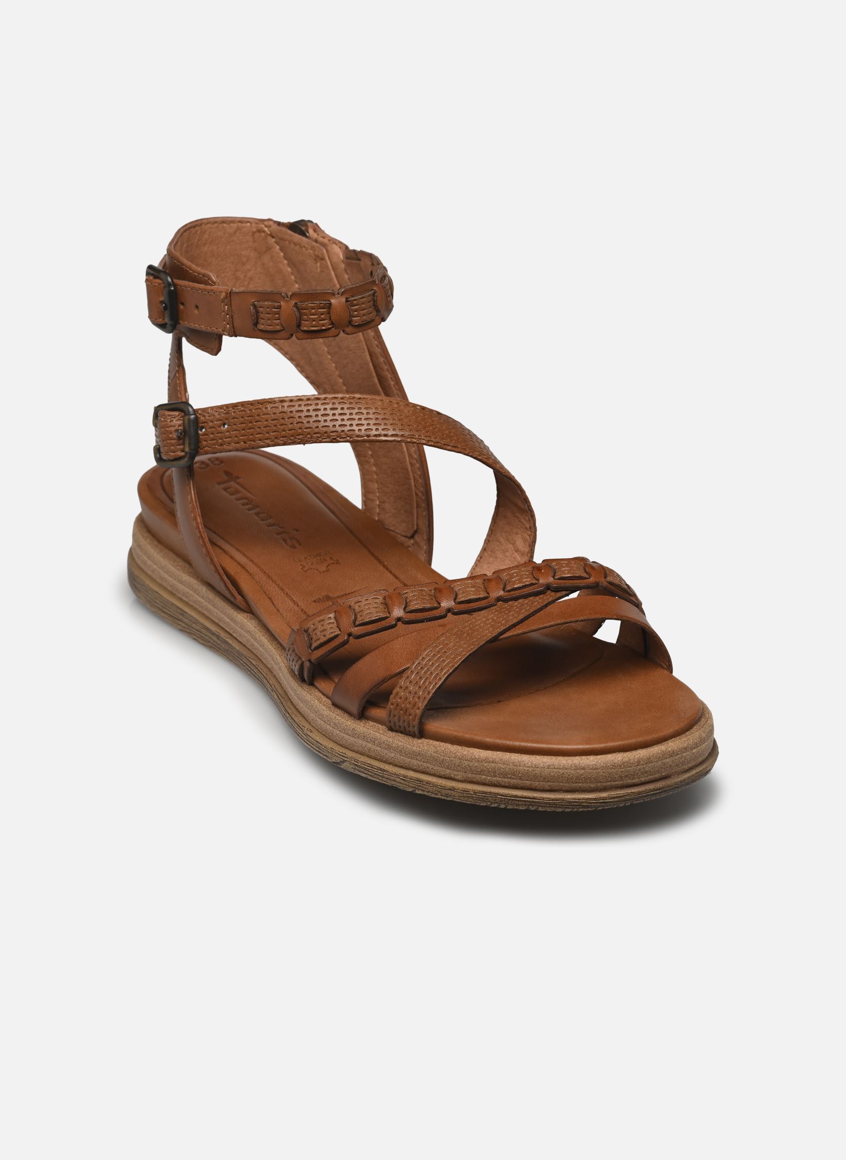 Keil- und Plateausandalen 28210-44 damen braun Tamaris Keil- und Plateausandalen 28210-44 damen braun COGNAC