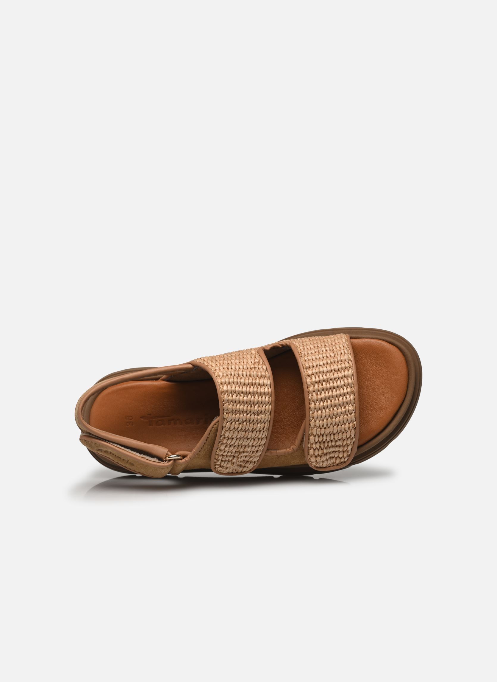 Flache Sandalen 28234-44 damen braun Tamaris Flache Sandalen 28234-44 damen braun TAN COMB
