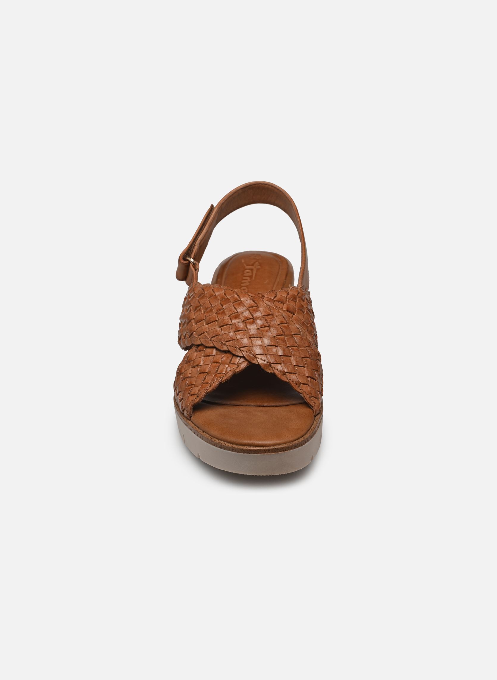 Sandalen met sleehak en plateau 28251-44 dames bruin Tamaris Sandalen met sleehak en plateau 28251-44 dames bruin COGNAC
