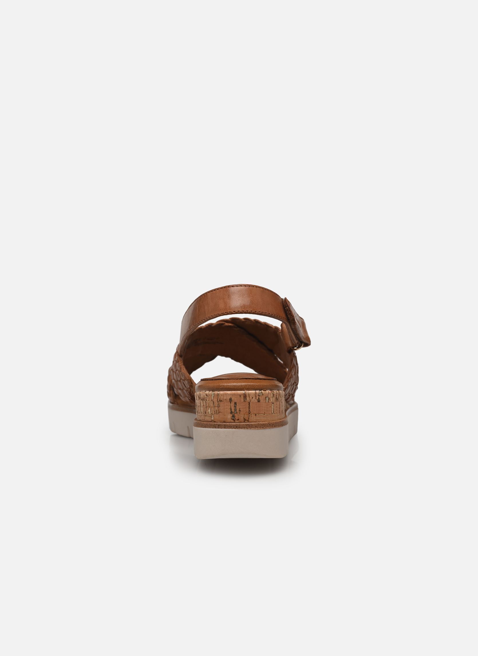 Sandalen met sleehak en plateau 28251-44 dames bruin Tamaris Sandalen met sleehak en plateau 28251-44 dames bruin COGNAC