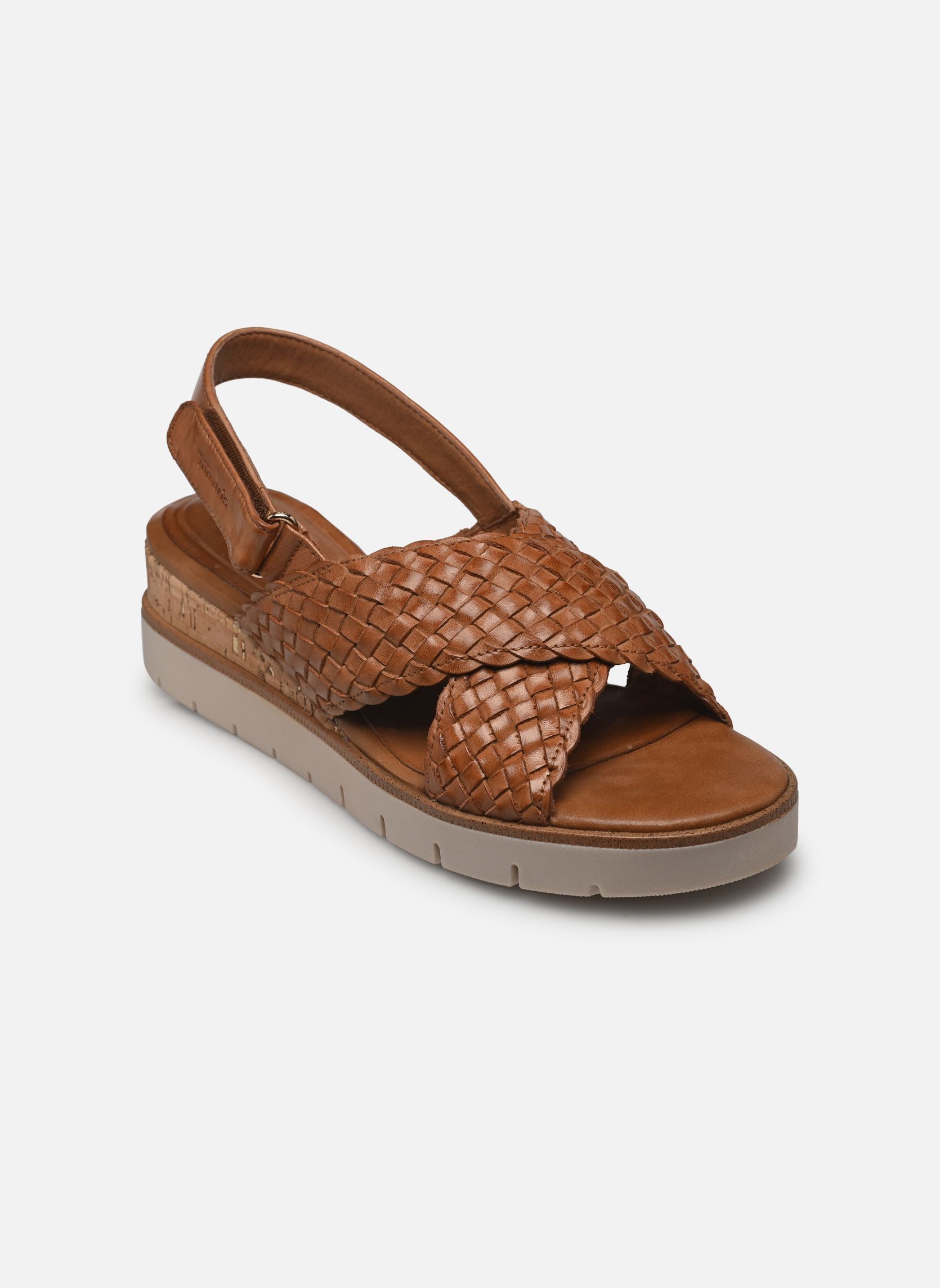 Sandales compensées et plateformes 28251-44 femme marron Tamaris Sandales compensées et plateformes 28251-44 femme marron COGNAC