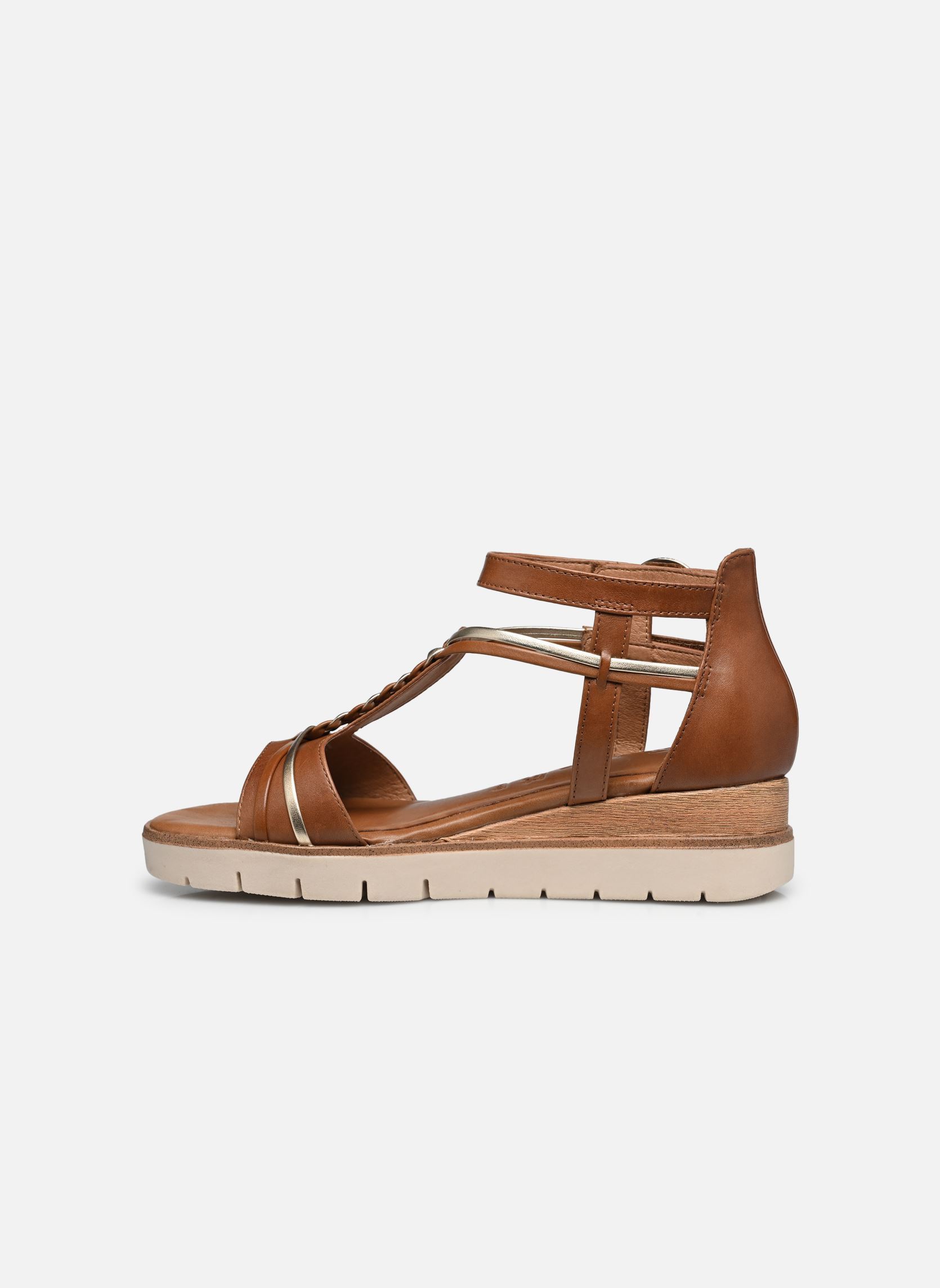 Keil- und Plateausandalen 28256-44 damen braun Tamaris Keil- und Plateausandalen 28256-44 damen braun COGNAC