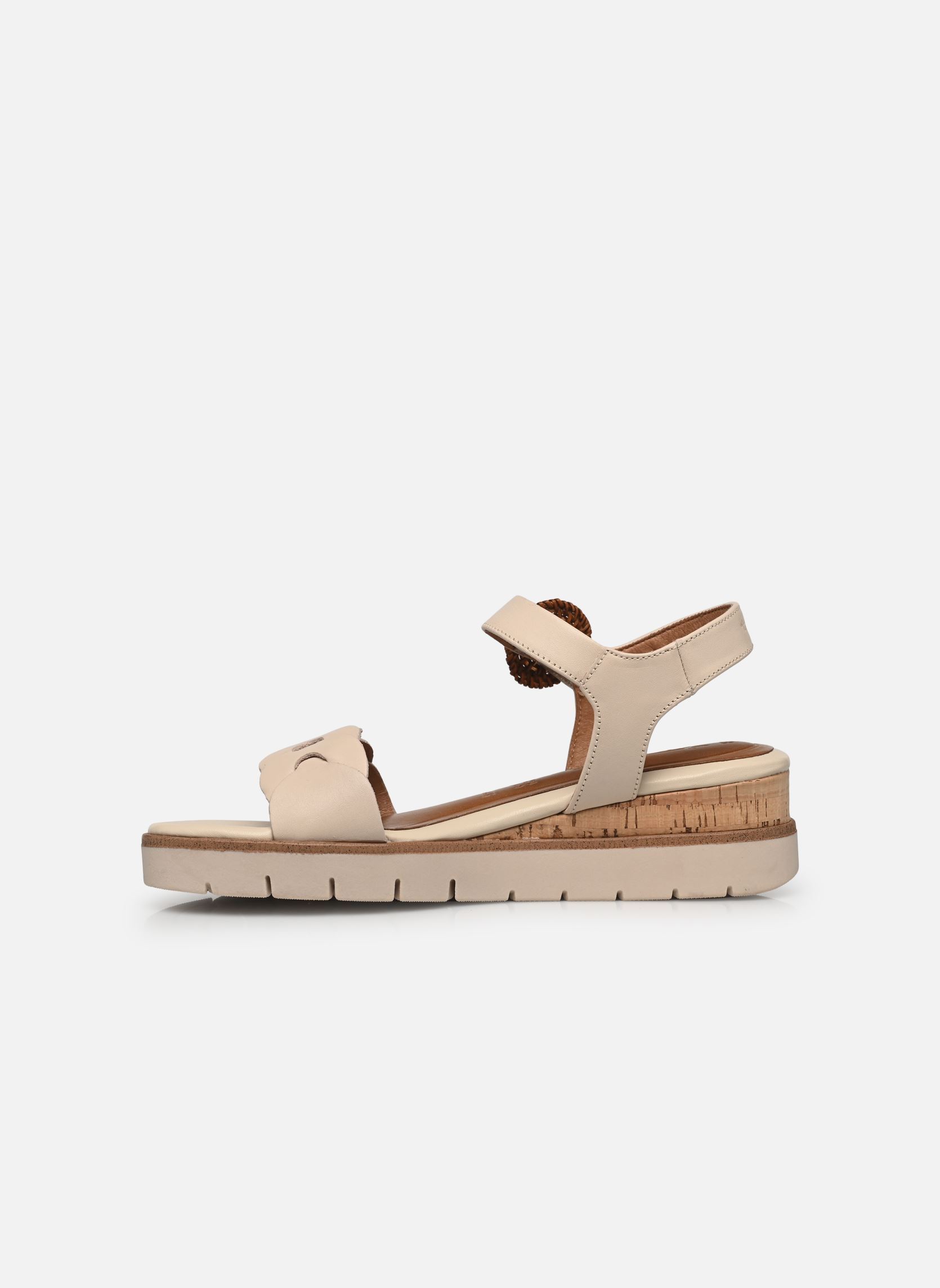 Sandalias y plataformas de cuña 28258-44 mujer beige Tamaris Sandalias y plataformas de cuña 28258-44 mujer beige IVORY