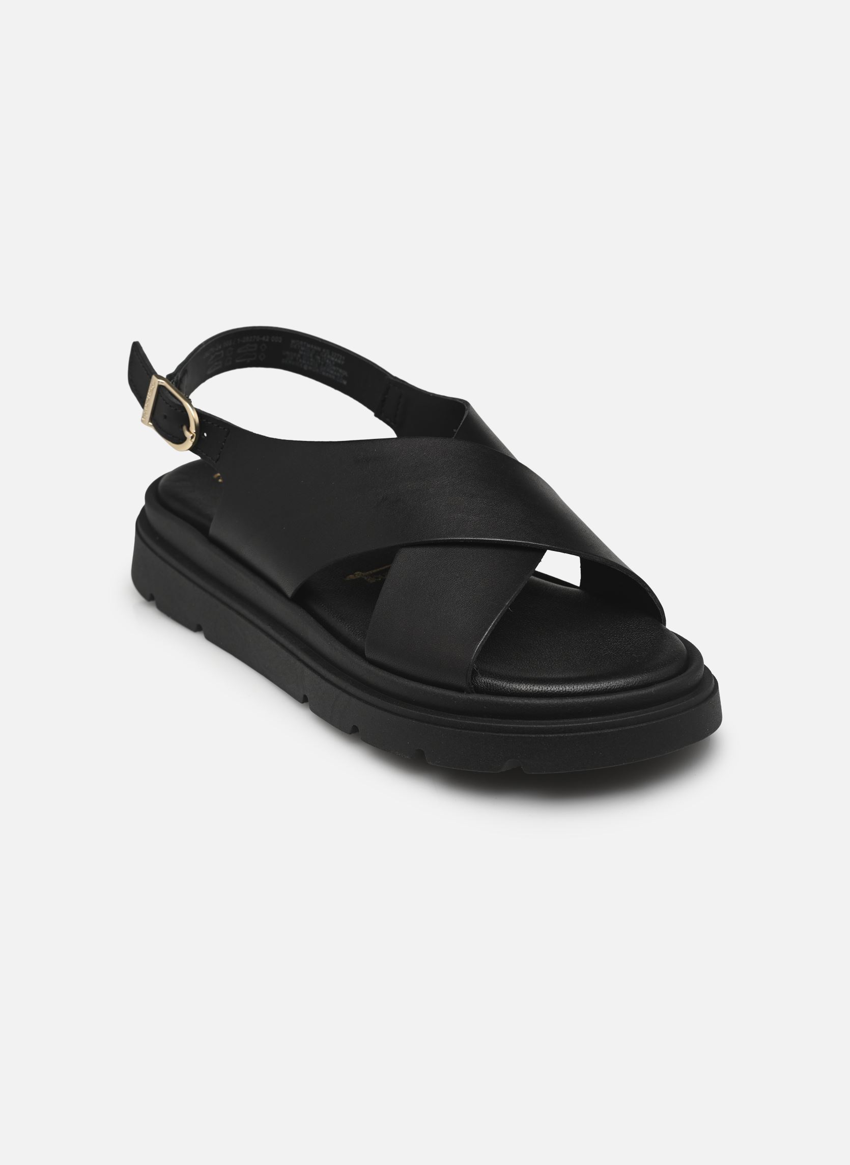 Sandalias y plataformas de cuña 28270-42 mujer negro Tamaris Sandalias y plataformas de cuña 28270-42 mujer negro BLACK LEATHER