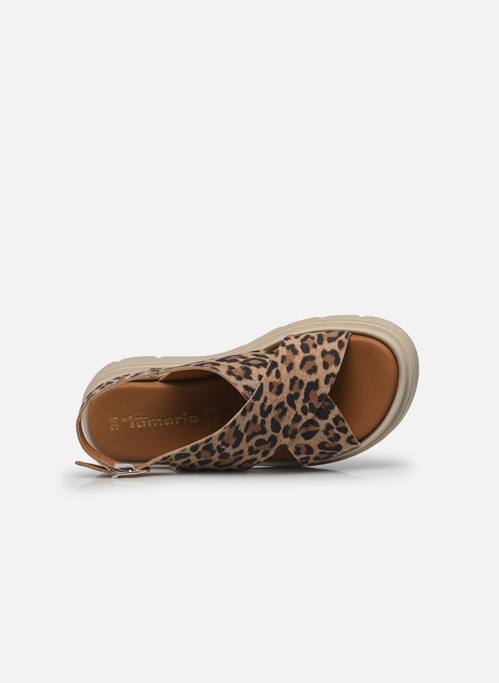 Sandali con zeppa e plateau 28270-42 donna marrone Tamaris Sandali con zeppa e plateau 28270-42 donna marrone LEOPARD