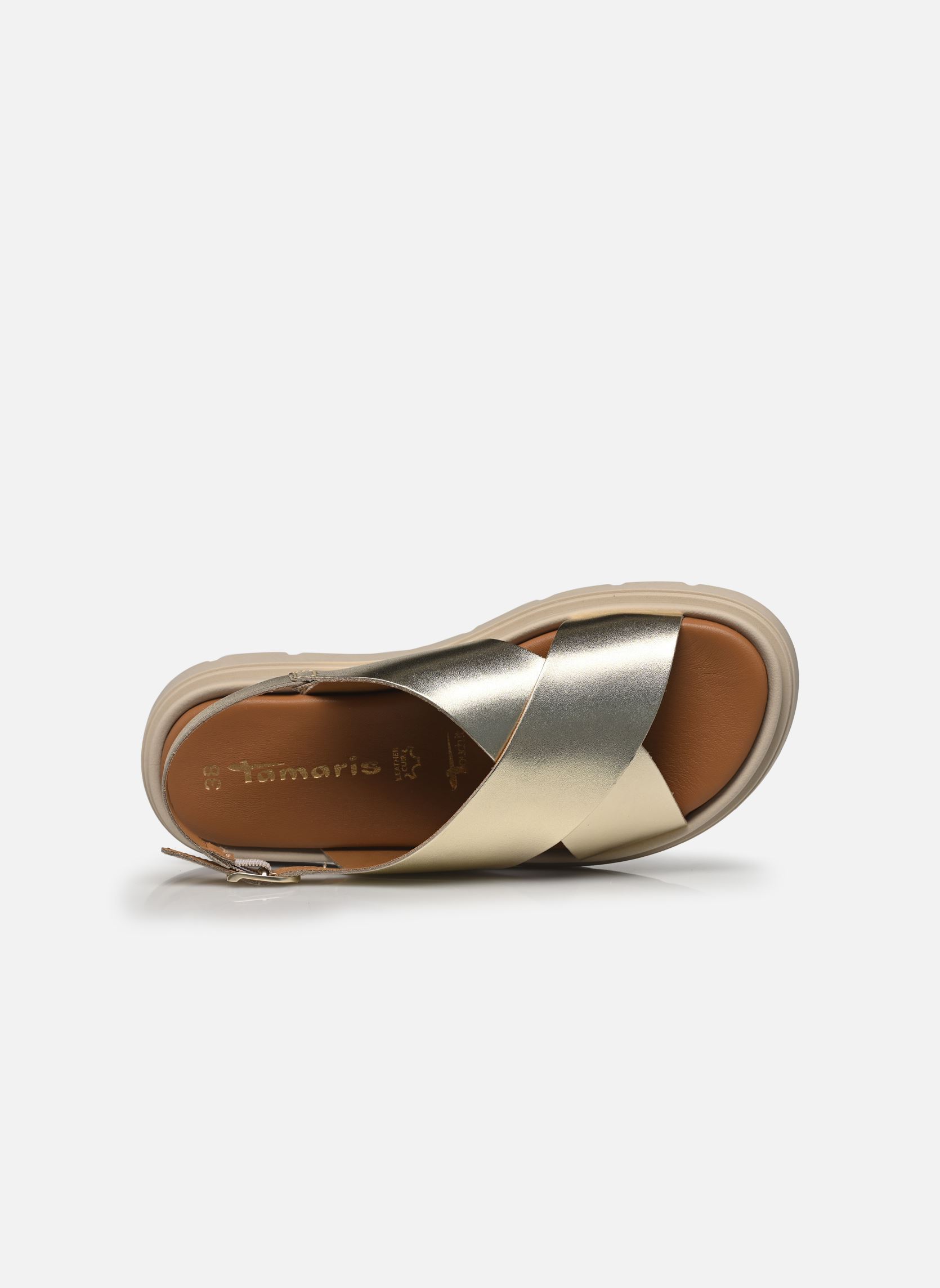 Sandali con zeppa e plateau 28270-42 donna oro e bronzo Tamaris Sandali con zeppa e plateau 28270-42 donna oro e bronzo LIGHT GOLD