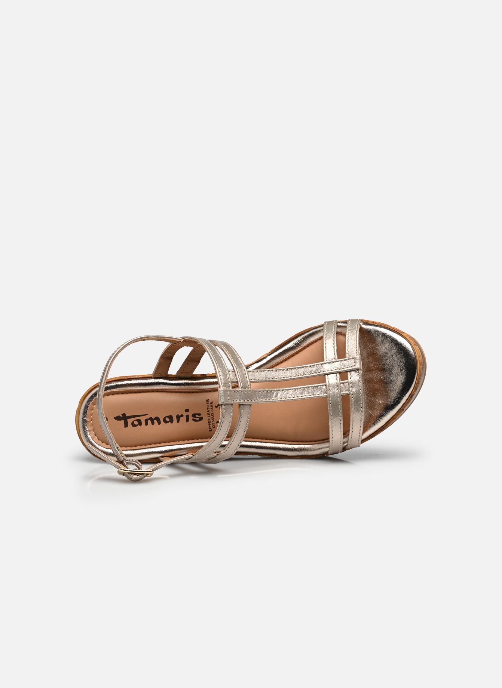 Sandales compensées et plateformes 28302-44 femme or et bronze Tamaris Sandales compensées et plateformes 28302-44 femme or et bronze CHAMPAGNE