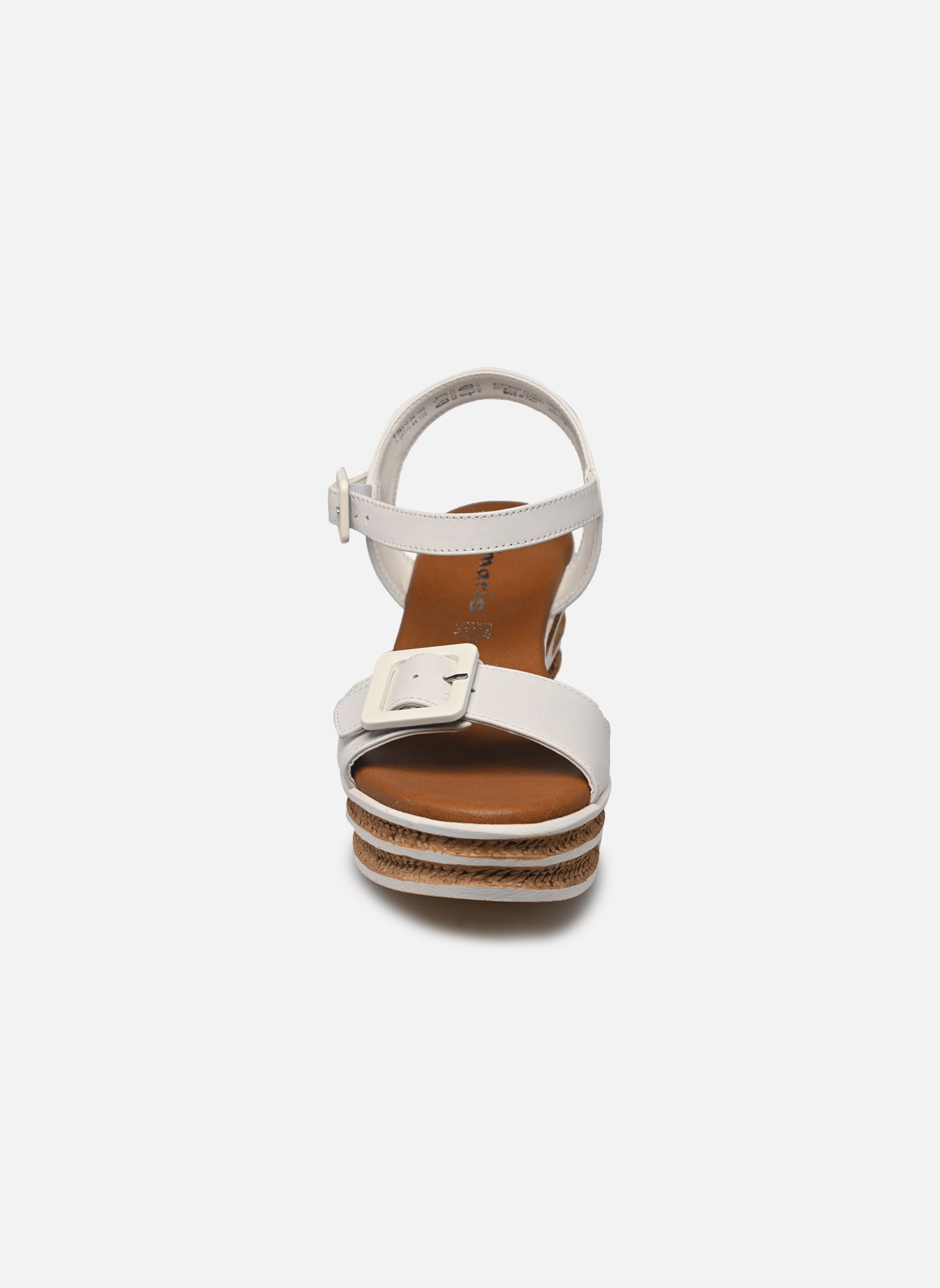 Sandales compensées et plateformes 28310-44 femme blanc Tamaris Sandales compensées et plateformes 28310-44 femme blanc WHITE