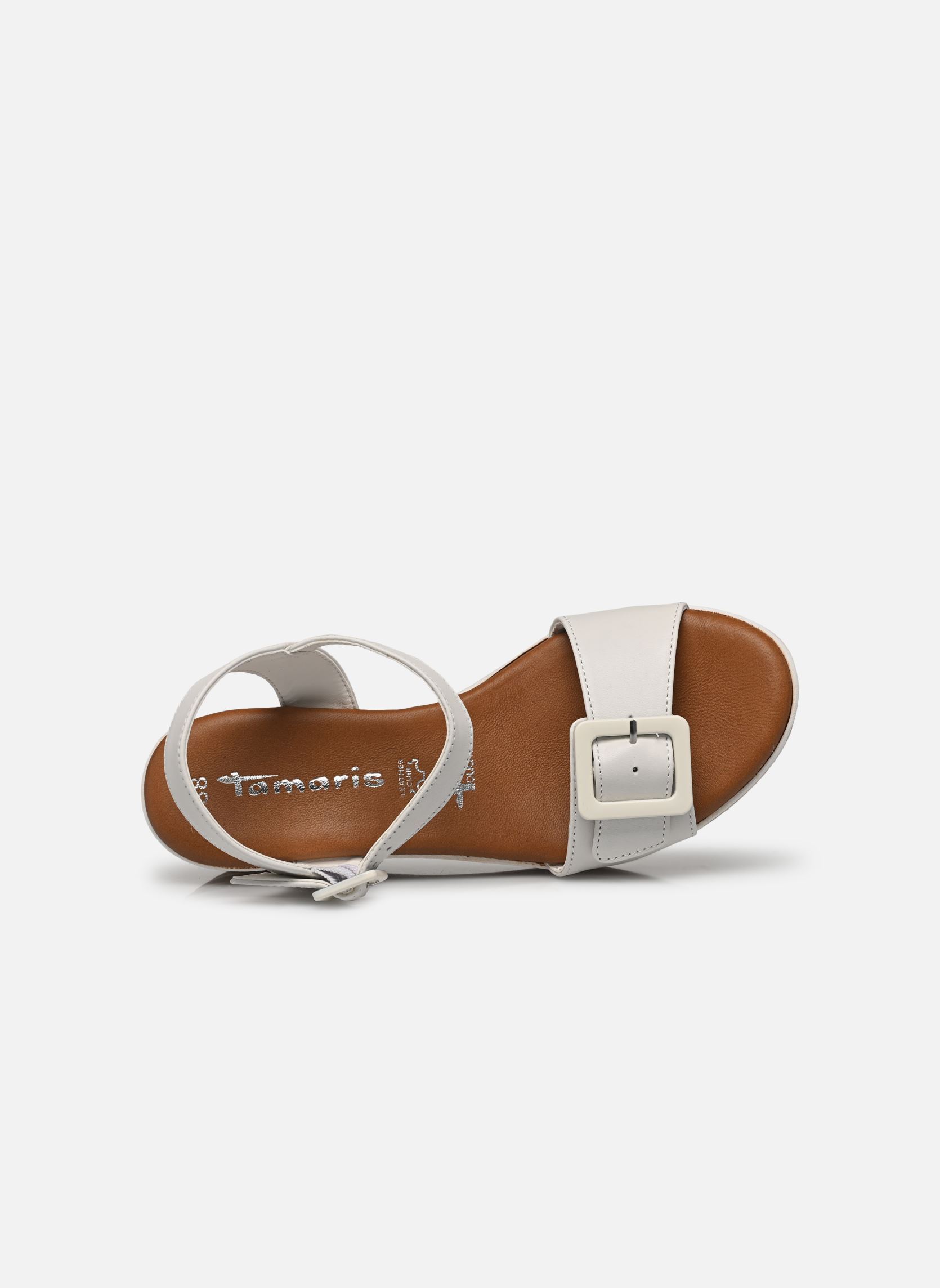 Sandales compensées et plateformes 28310-44 femme blanc Tamaris Sandales compensées et plateformes 28310-44 femme blanc WHITE