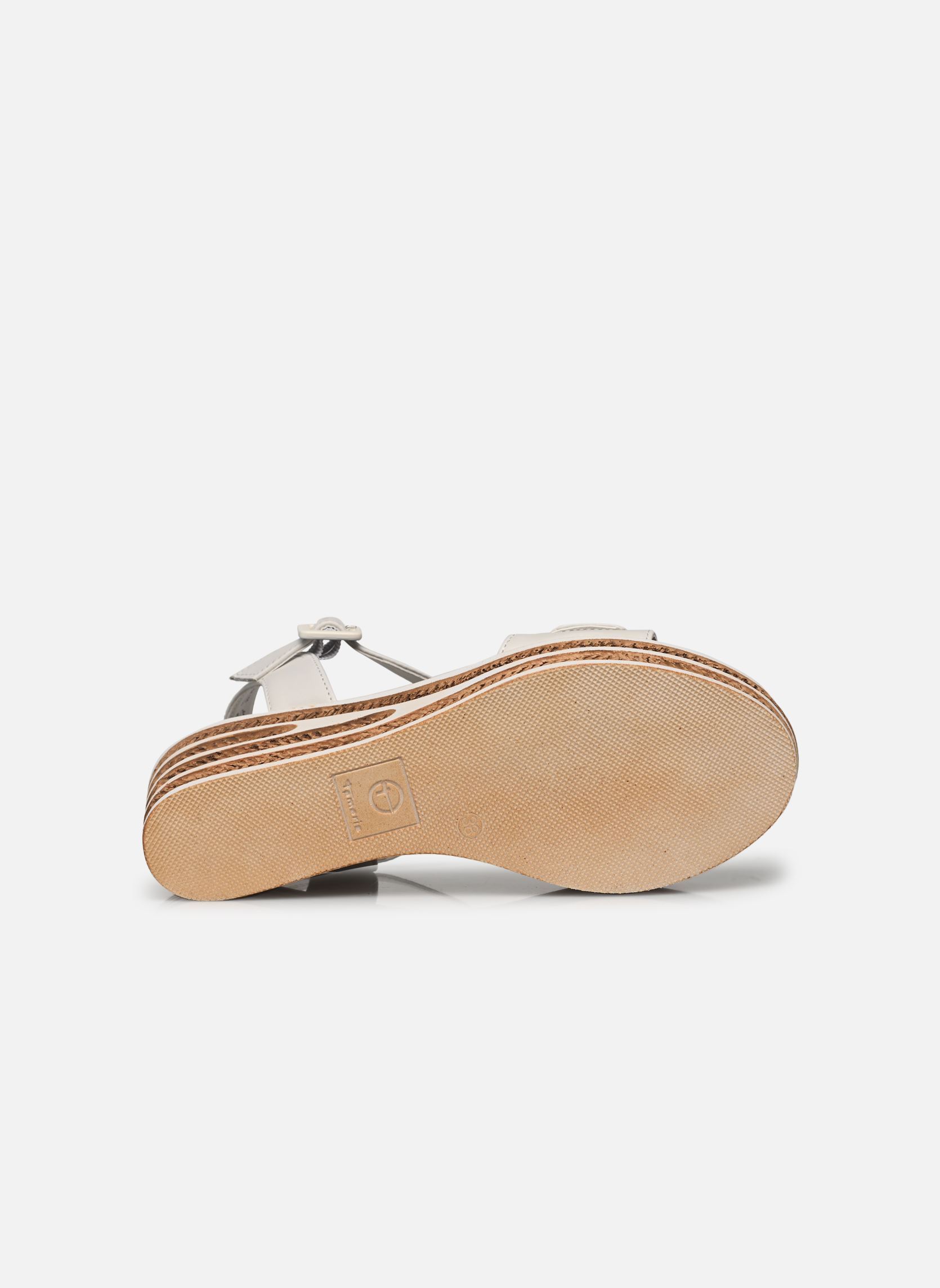 Sandales compensées et plateformes 28310-44 femme blanc Tamaris Sandales compensées et plateformes 28310-44 femme blanc WHITE