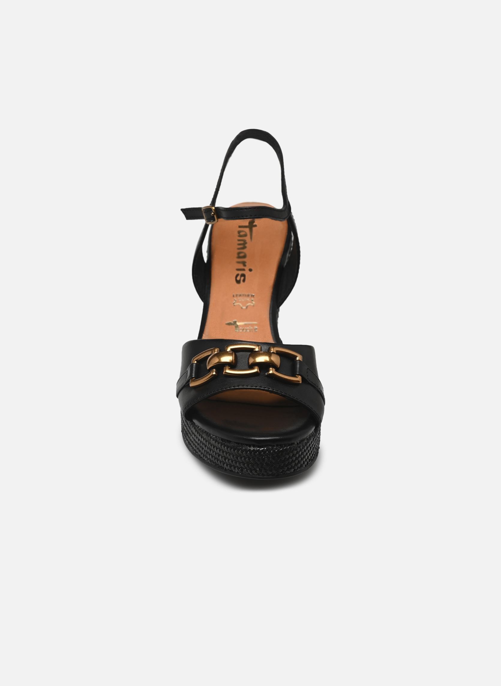 Sandalen met sleehak en plateau 28317-44 dames zwart Tamaris Sandalen met sleehak en plateau 28317-44 dames zwart BLACK