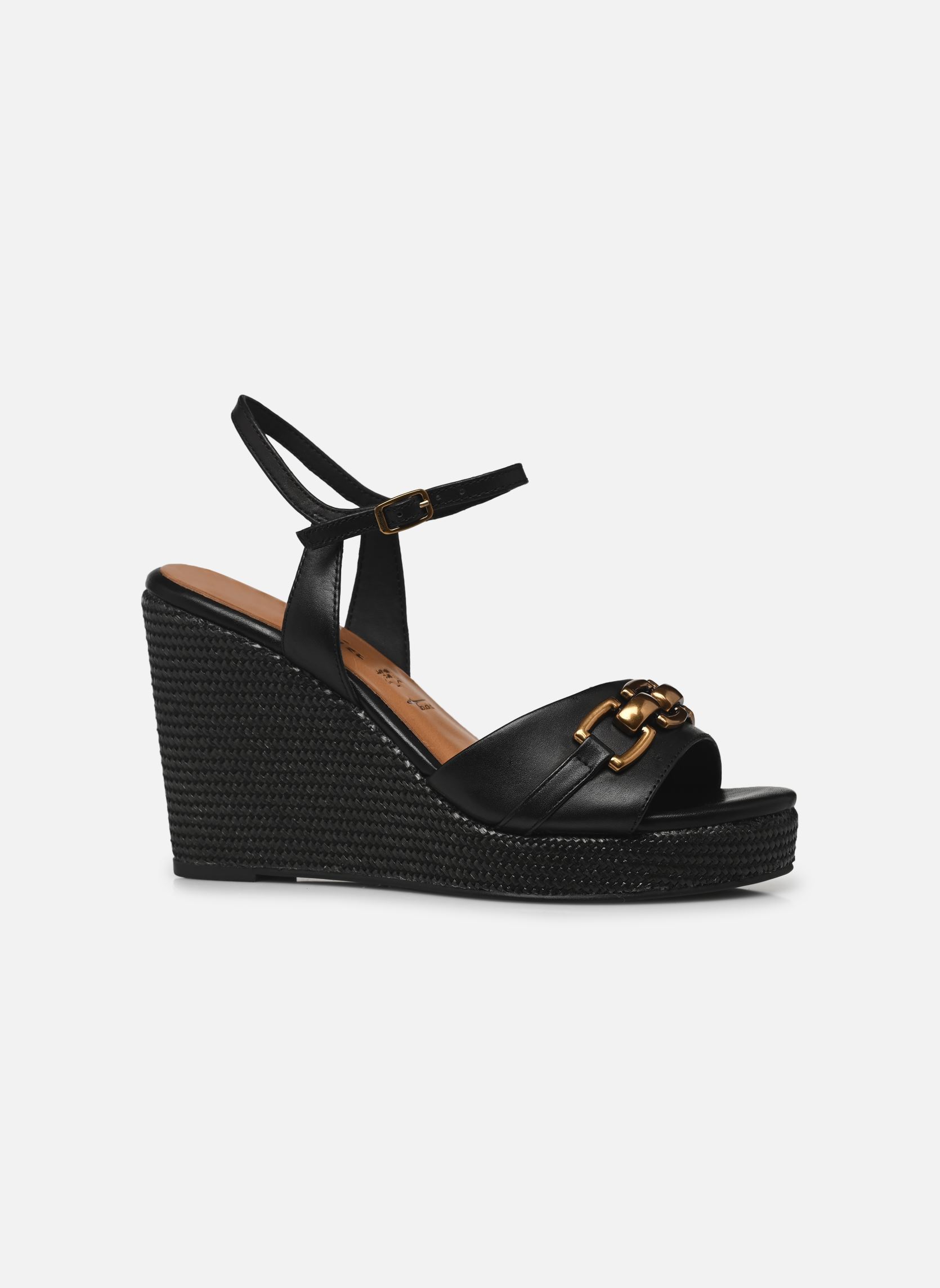 Sandalen met sleehak en plateau 28317-44 dames zwart Tamaris Sandalen met sleehak en plateau 28317-44 dames zwart BLACK