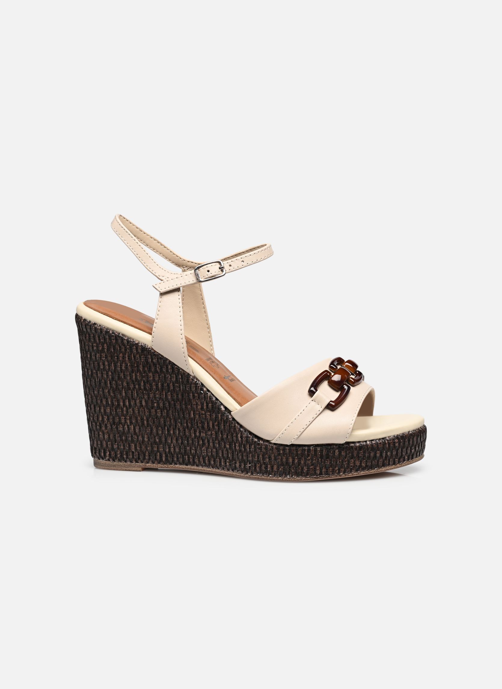 Keil- und Plateausandalen 28317-44 damen beige Tamaris Keil- und Plateausandalen 28317-44 damen beige IVORY