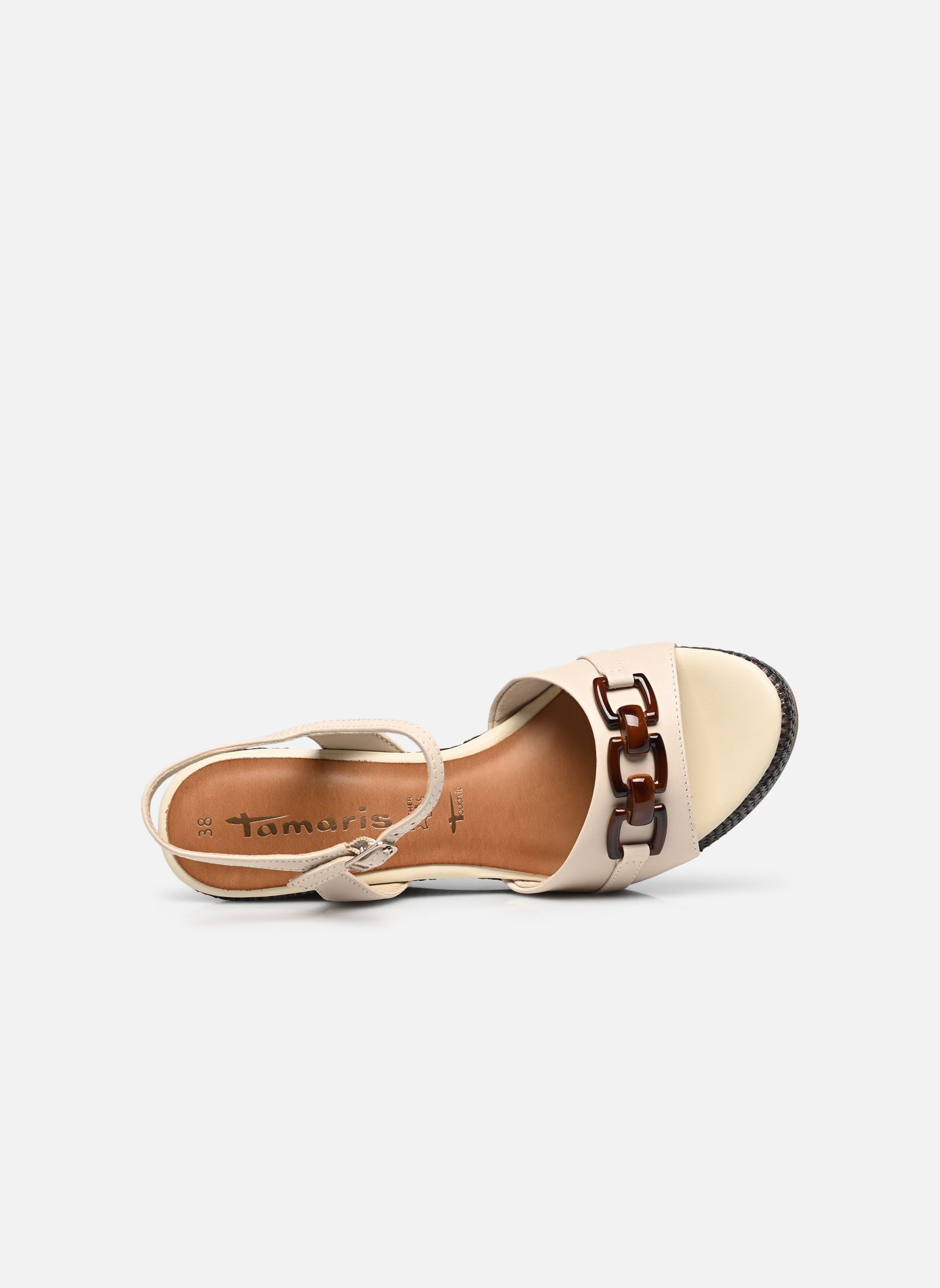 Keil- und Plateausandalen 28317-44 damen beige Tamaris Keil- und Plateausandalen 28317-44 damen beige IVORY