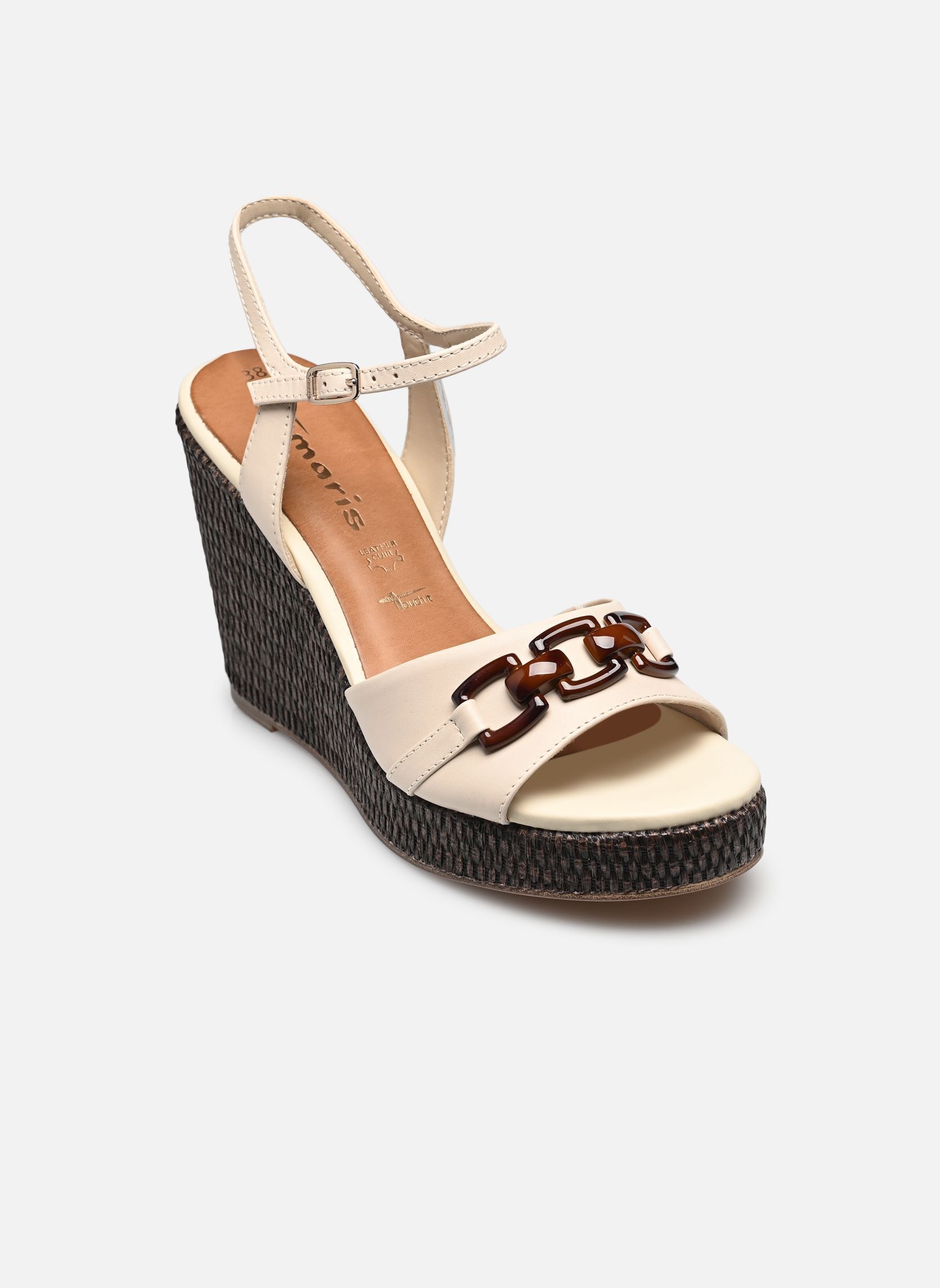 Keil- und Plateausandalen 28317-44 damen beige Tamaris Keil- und Plateausandalen 28317-44 damen beige IVORY