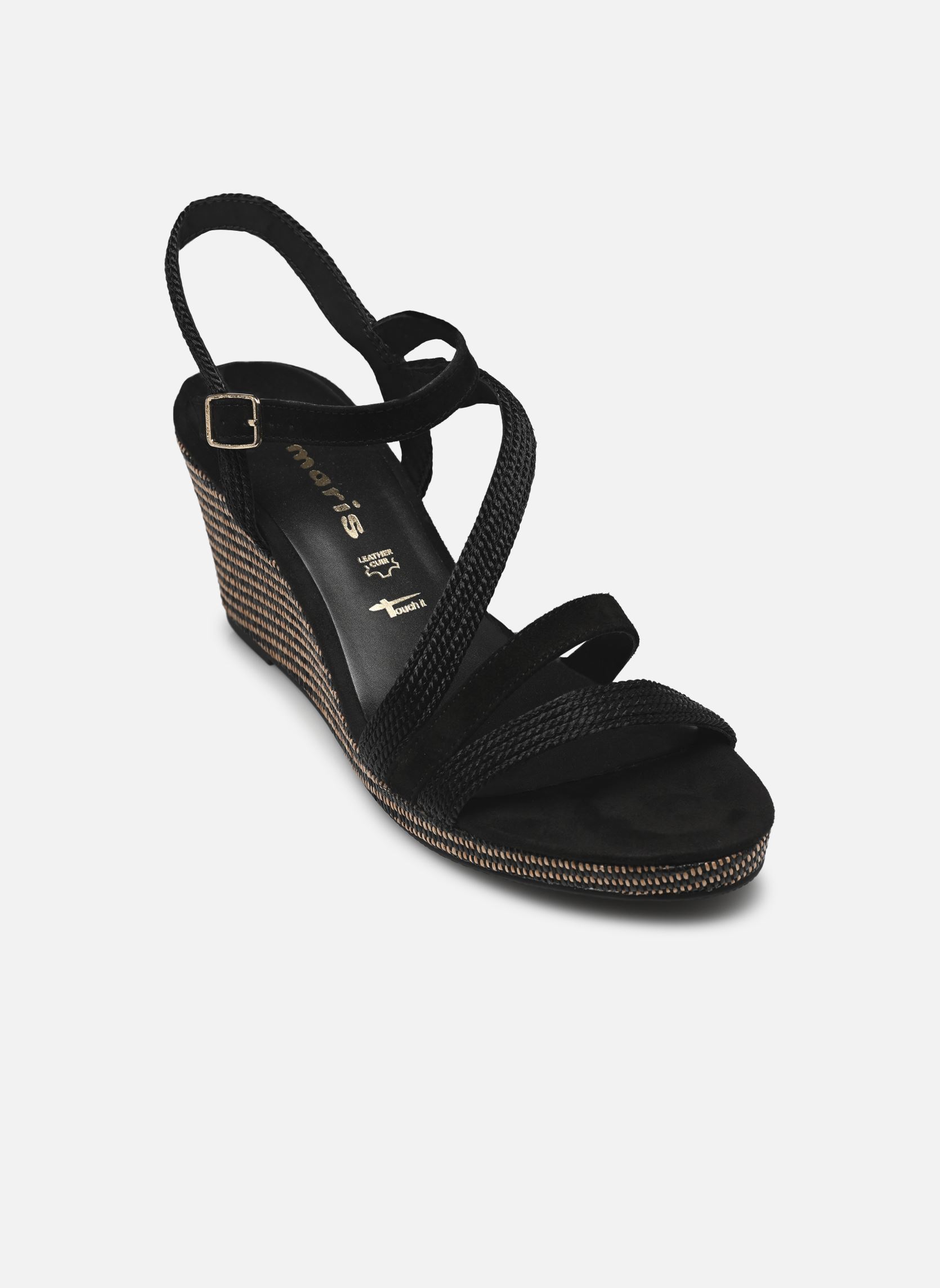 Sandali con zeppa e plateau 28323-44 donna nero Tamaris Sandali con zeppa e plateau 28323-44 donna nero BLACK