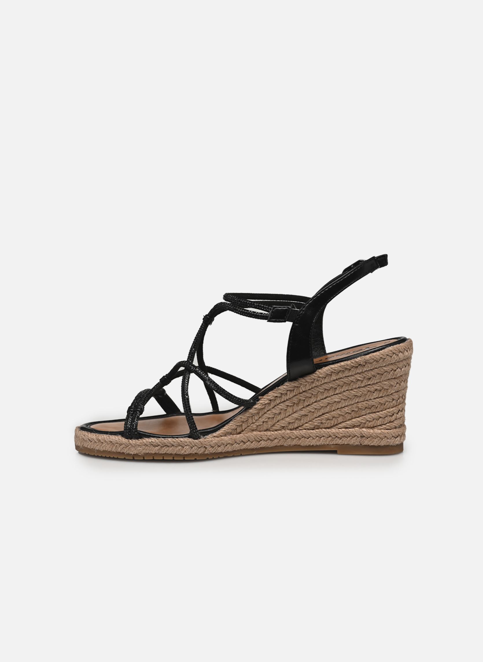 Sandalias y plataformas de cuña 28345-44 mujer negro Tamaris Sandalias y plataformas de cuña 28345-44 mujer negro BLACK