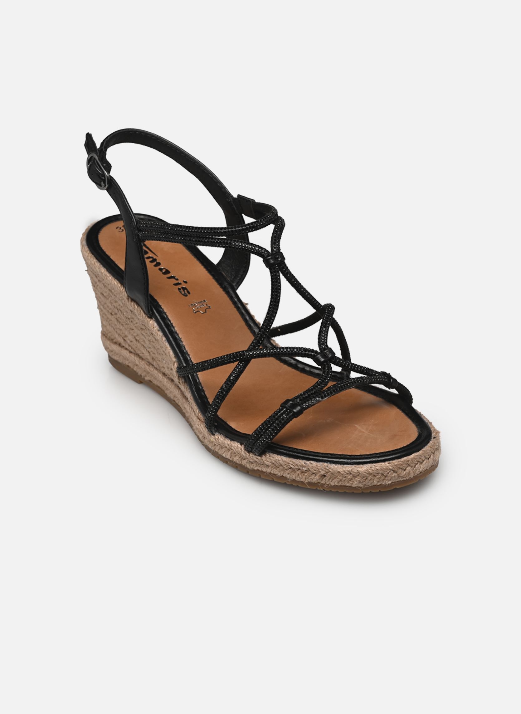 Sandalias y plataformas de cuña 28345-44 mujer negro Tamaris Sandalias y plataformas de cuña 28345-44 mujer negro BLACK
