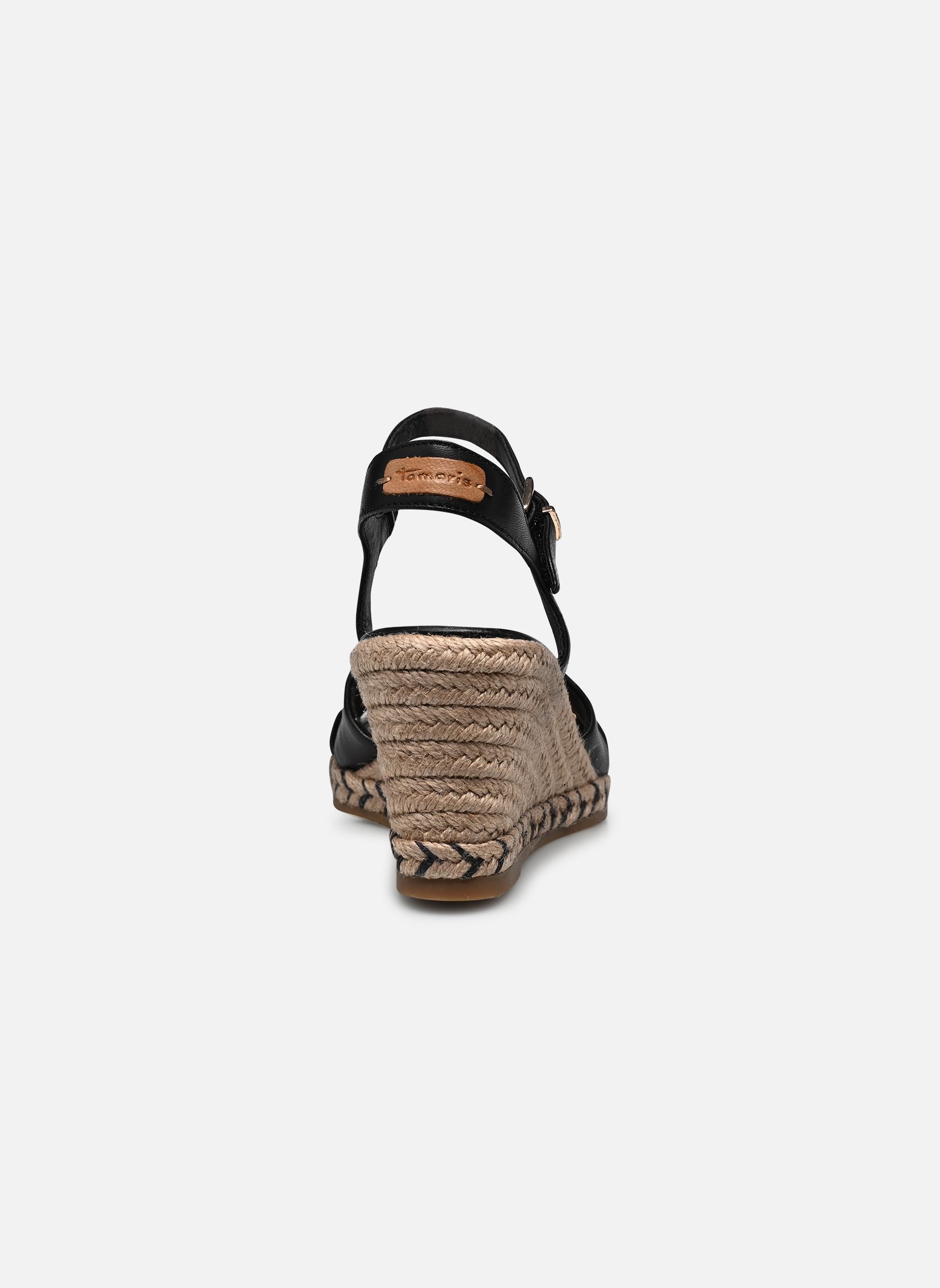 Sandali con zeppa e plateau 28346-44 donna nero Tamaris Sandali con zeppa e plateau 28346-44 donna nero BLACK