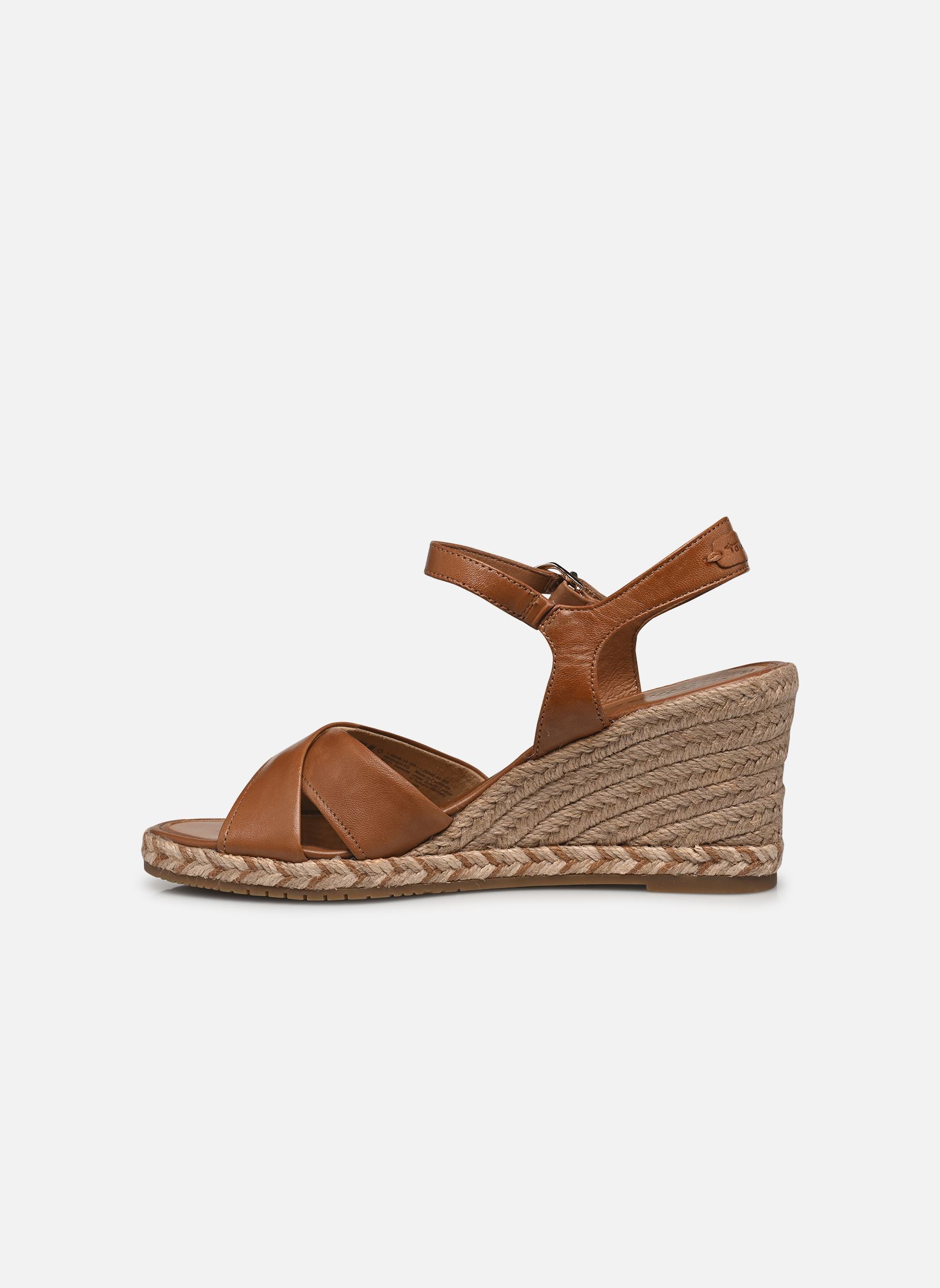 Keil- und Plateausandalen 28346-44 damen braun Tamaris Keil- und Plateausandalen 28346-44 damen braun COGNAC