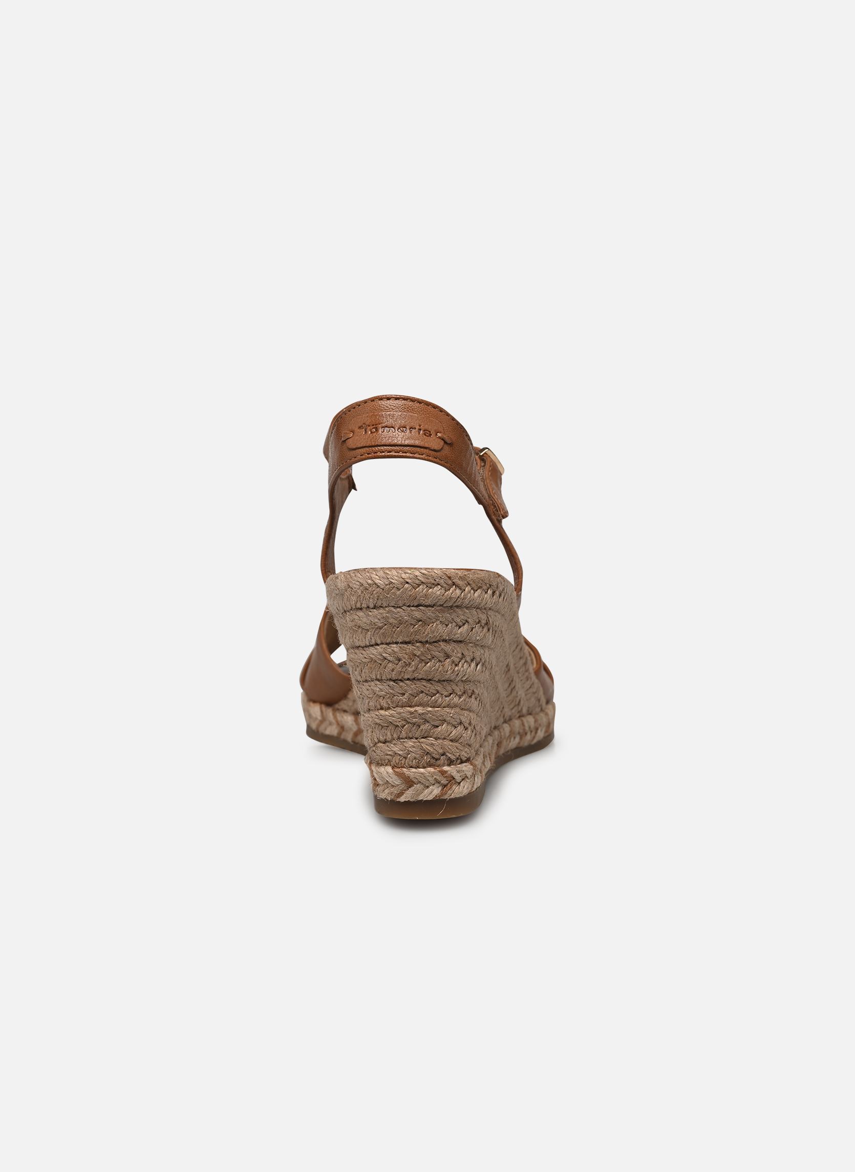 Keil- und Plateausandalen 28346-44 damen braun Tamaris Keil- und Plateausandalen 28346-44 damen braun COGNAC