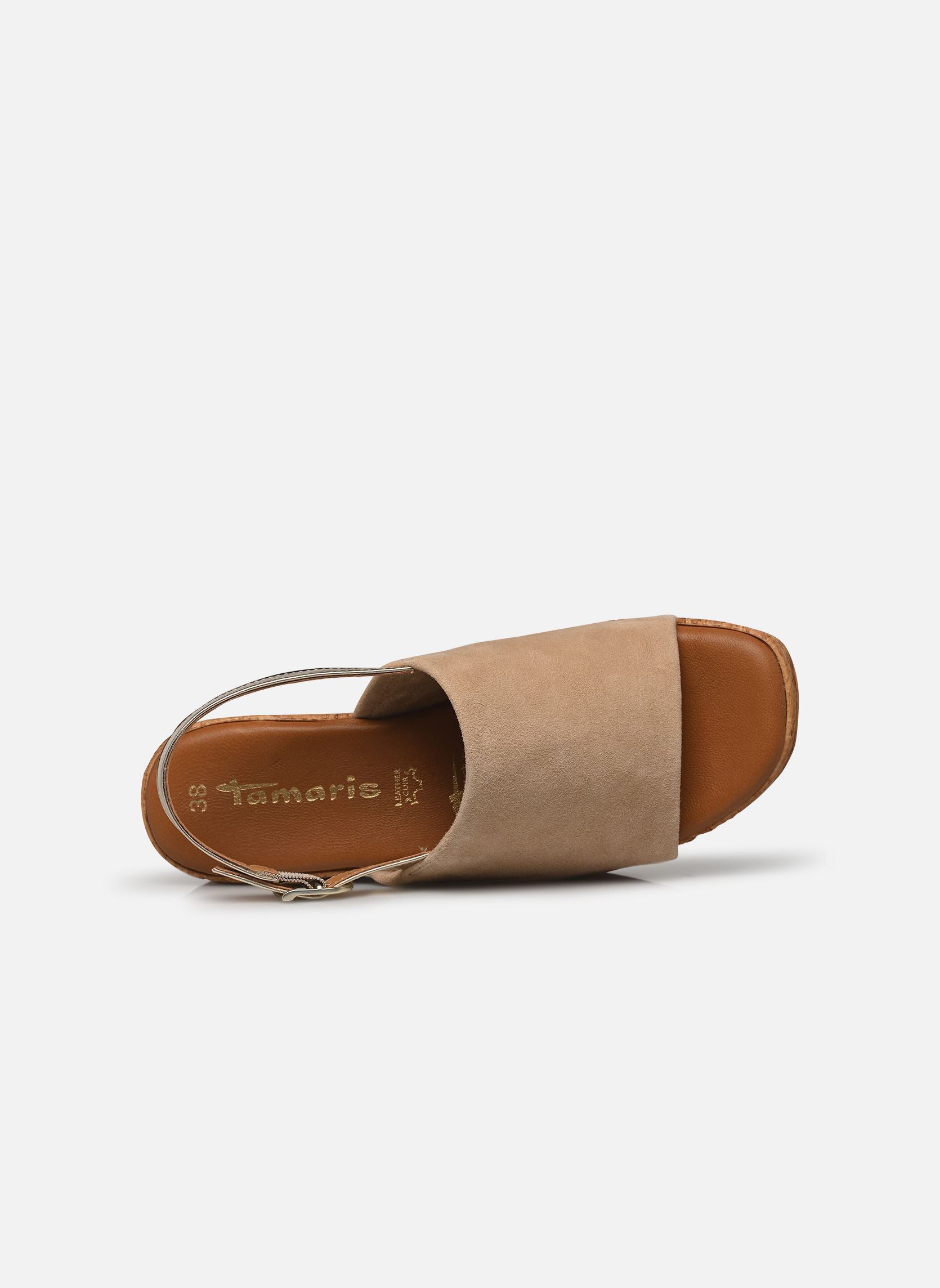 Sandali con zeppa e plateau 28393-42 donna beige Tamaris Sandali con zeppa e plateau 28393-42 donna beige BEIGE